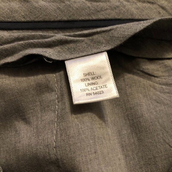 Banana Republic banana Republic men's gray 100%wool dress pants size: 35/32 Size US 35 - 5 Thumbnail