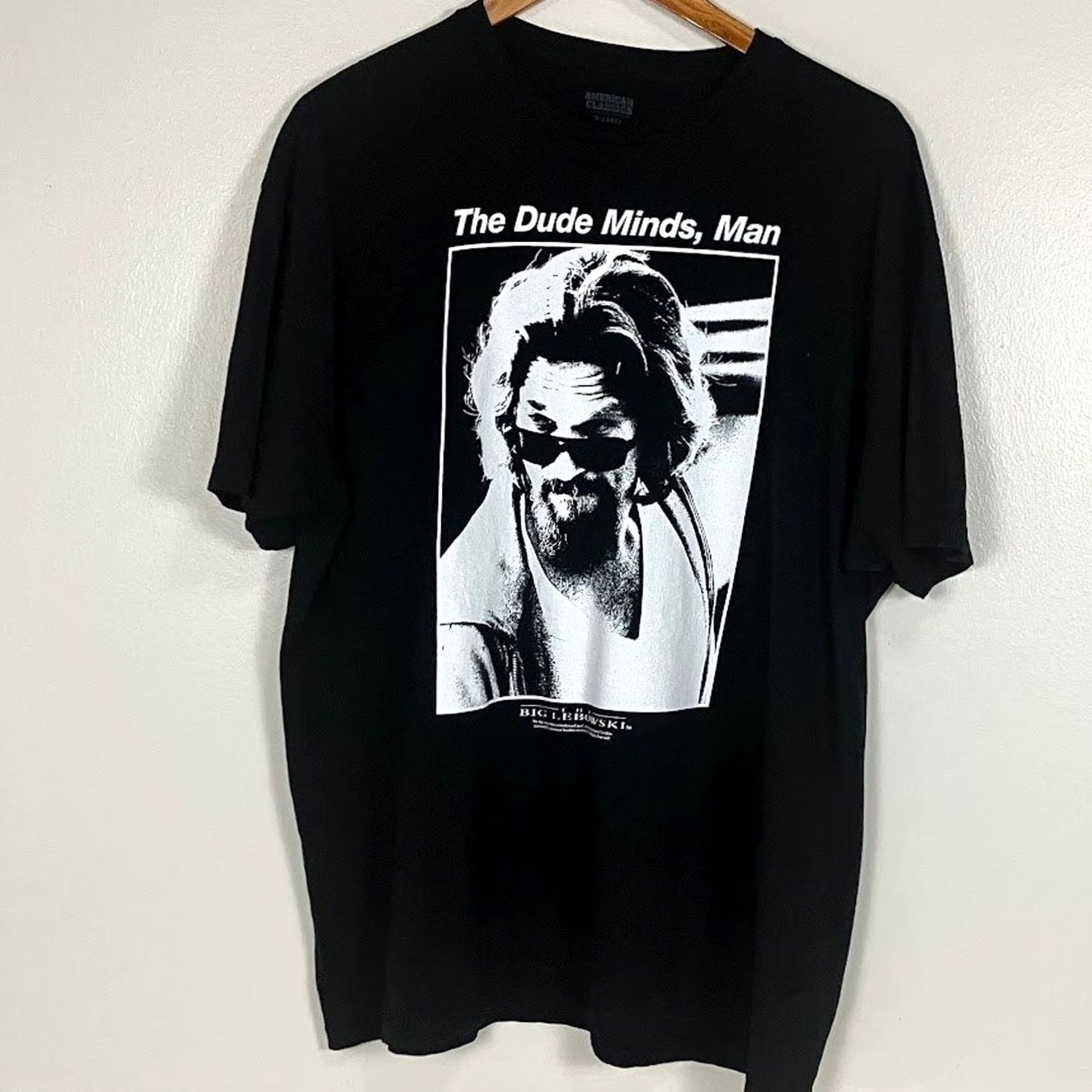 Vintage VINTAGE The Big Lebowski T-Shirt Mens XL Black The Dude Minds, Man American Classics Graphic Print Crew Neck Short Sleeve Cotton Size US XL / EU 56 / 4 - 2 Thumbnail