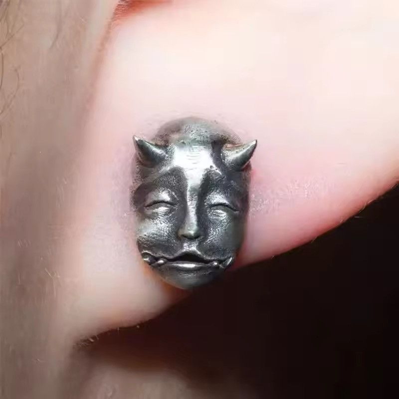 Jewelry × Vintage Retro Demon Mask Earing Size ONE SIZE - 5 Thumbnail