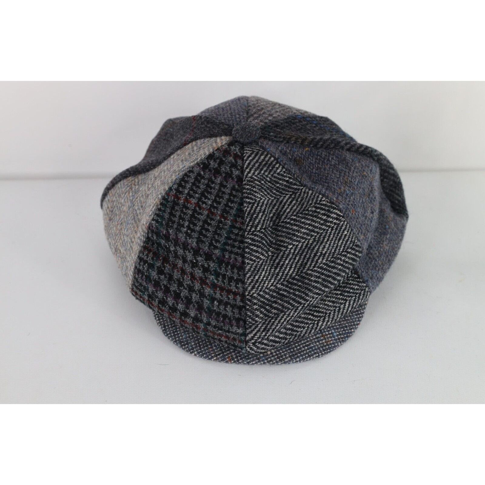 Vintage Vintage 90s Streetwear Patchwork Wool Peaky Blinders Hat Size ONE SIZE - 2 Thumbnail