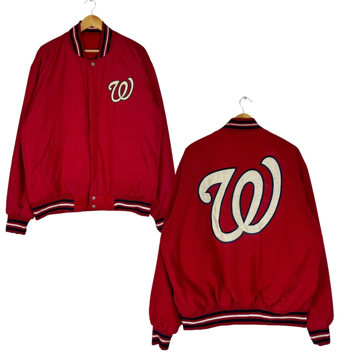 Jeff Hamilton × MLB ❄️WASHINGTON NATIONALS JH DESIGN MLB REVERSIBLE JACKET Size US XXL / EU 58 / 5 - 14 Thumbnail