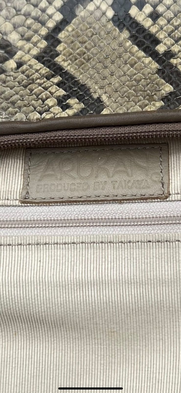 Leather Vintage Arukan Japan Python Snakeskin Leather Bag Mini Size ONE SIZE - 18 Thumbnail