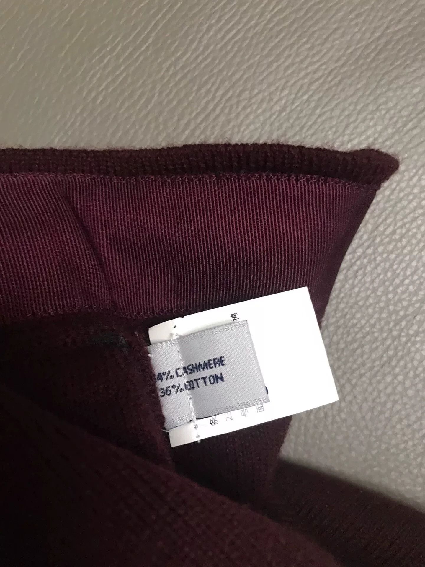 Barrie Burgundy Knit Mini Skirt in Red, Women's (Size 27) — image 4 of 6
