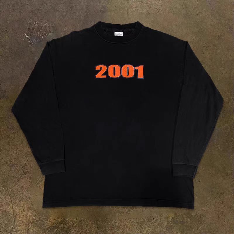 Japanese Brand × Vintage Street Vintage Creative Letter Print Long Sleeve T-Shirt Size US M / EU 48-50 / 2 - 4 Thumbnail
