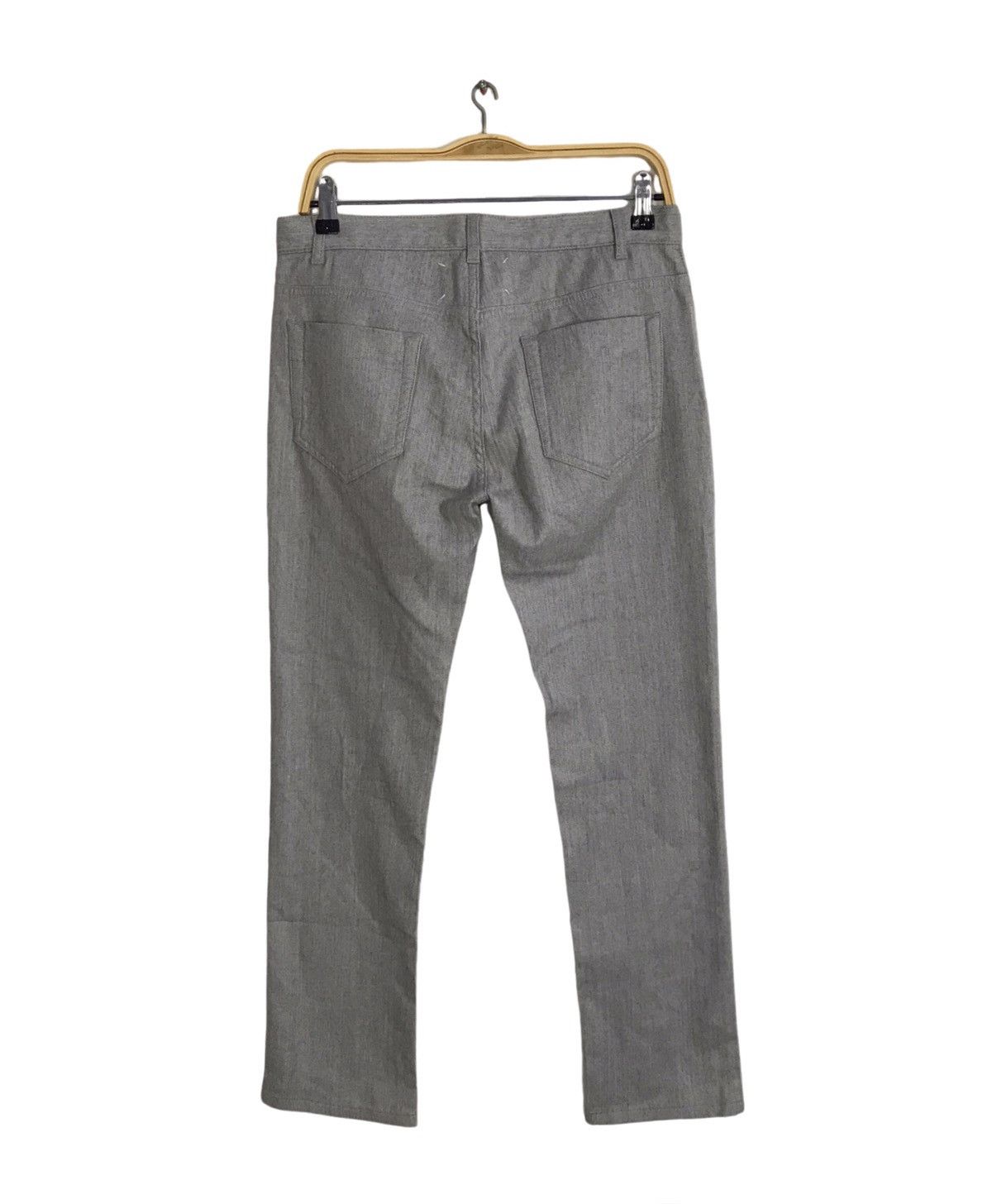 Designer Maison Martin Margiela 14 Grey Denim Buttonfly Straight Cut Size US 30 / EU 46 - 2 Thumbnail