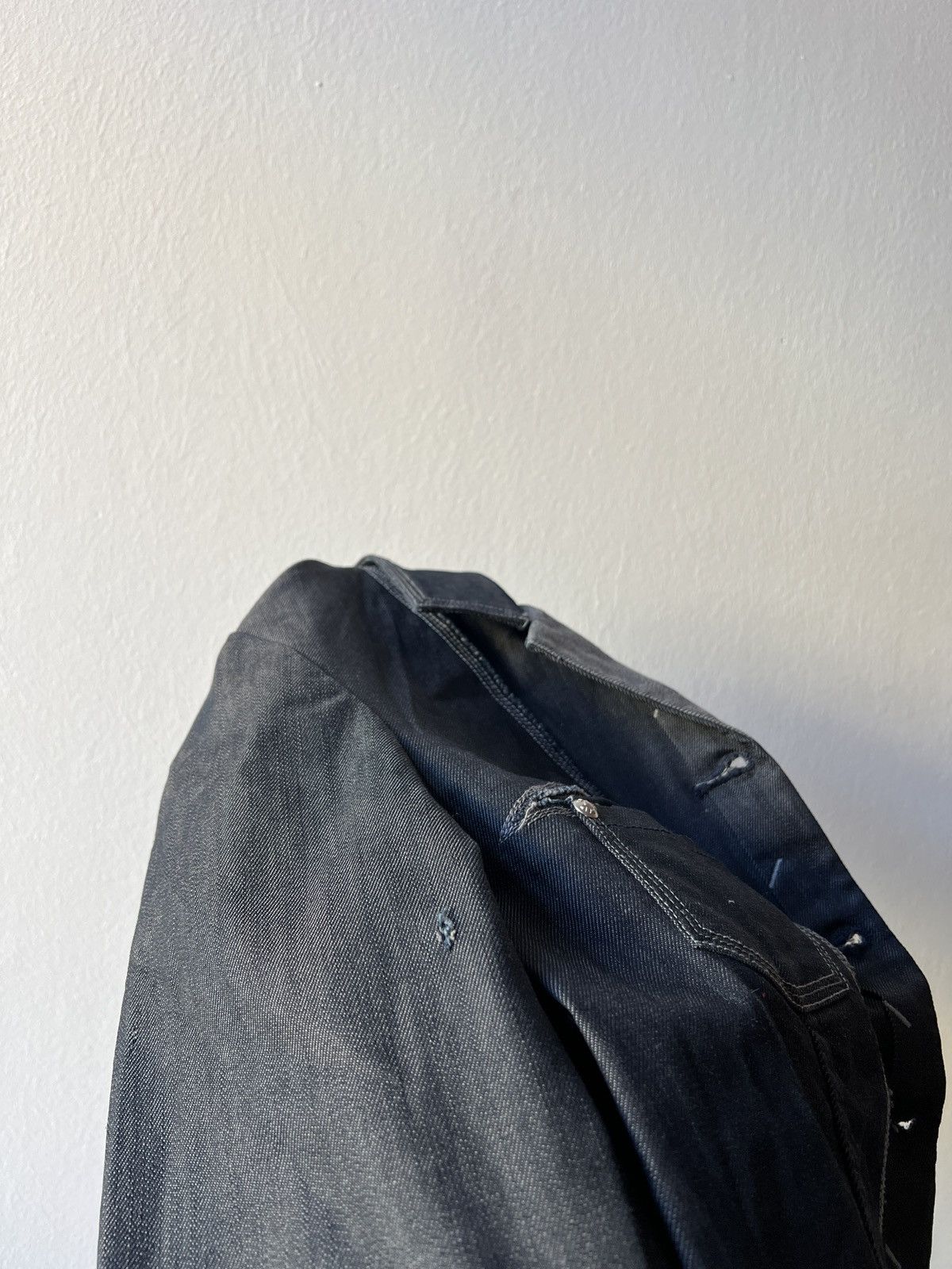 Marithe + Francois Girbaud Marithe Francois Girbaud Avant Garde Navy Blazer Jacket Size S / US 4 / IT 40 - 11 Thumbnail