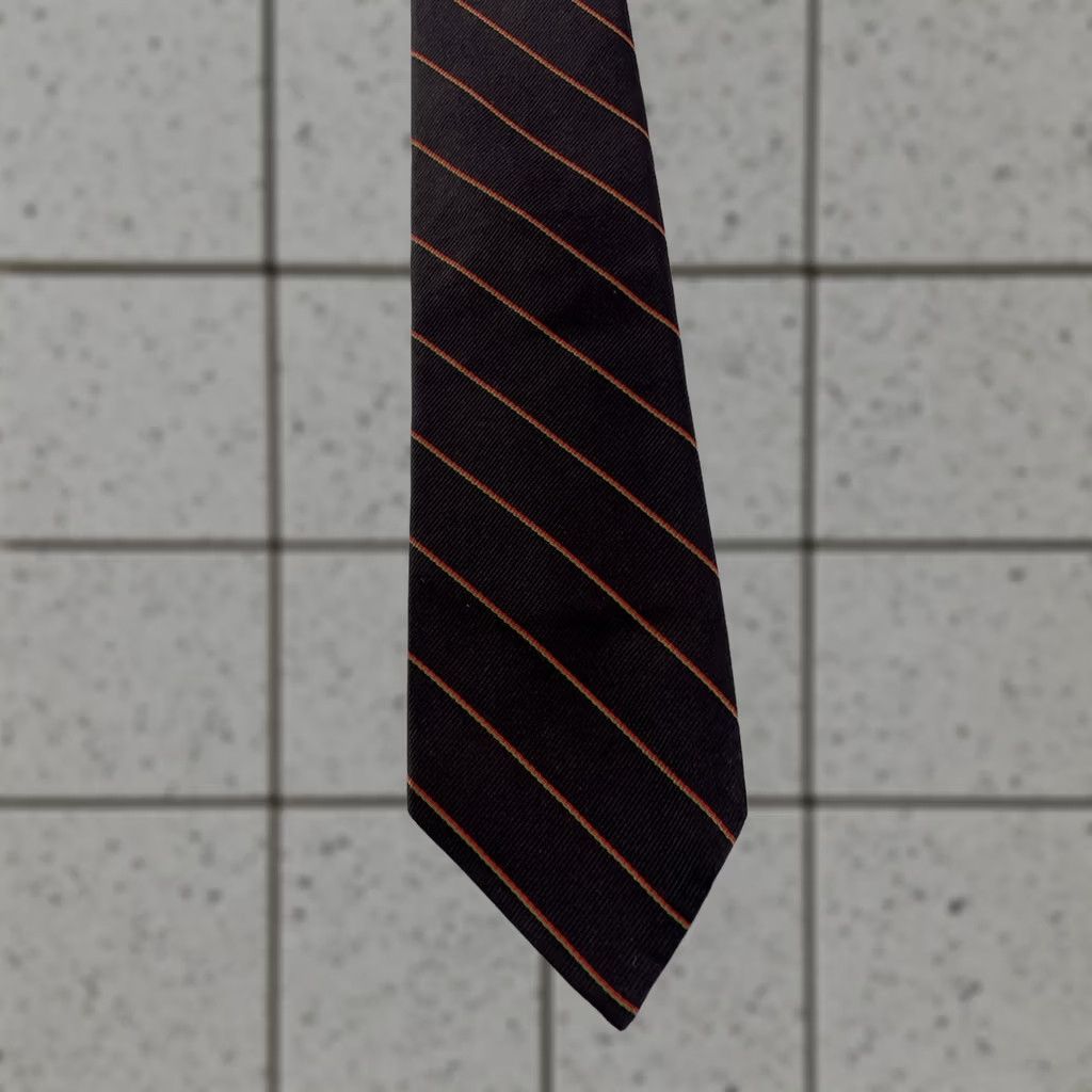Vintage VINTAGE Pope's Shreveport Tie Blue Regiment Stripe Repp Necktie 3x56 Silk Mens Swing 1960s Cap Capsule Geometric Elegant Vintage Designer Size ONE SIZE - 1 Thumbnail