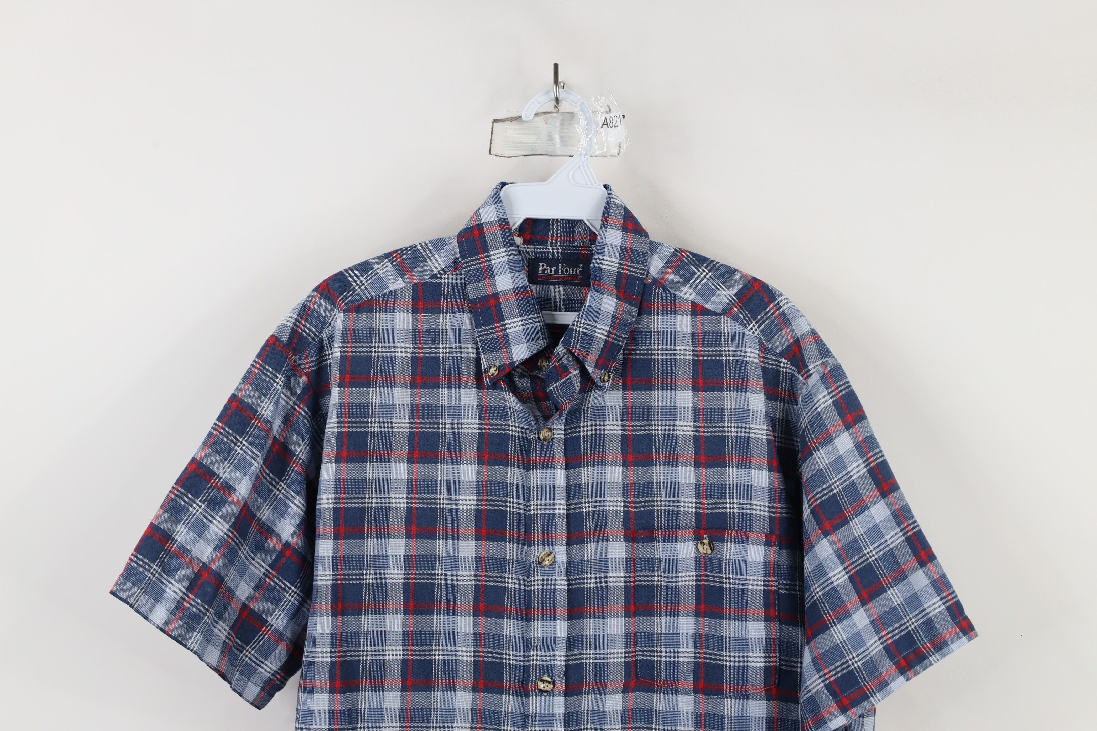 Vintage Vintage 90s Streetwear Short Sleeve Collared Button Shirt Size US XL / EU 56 / 4 - 2 Thumbnail