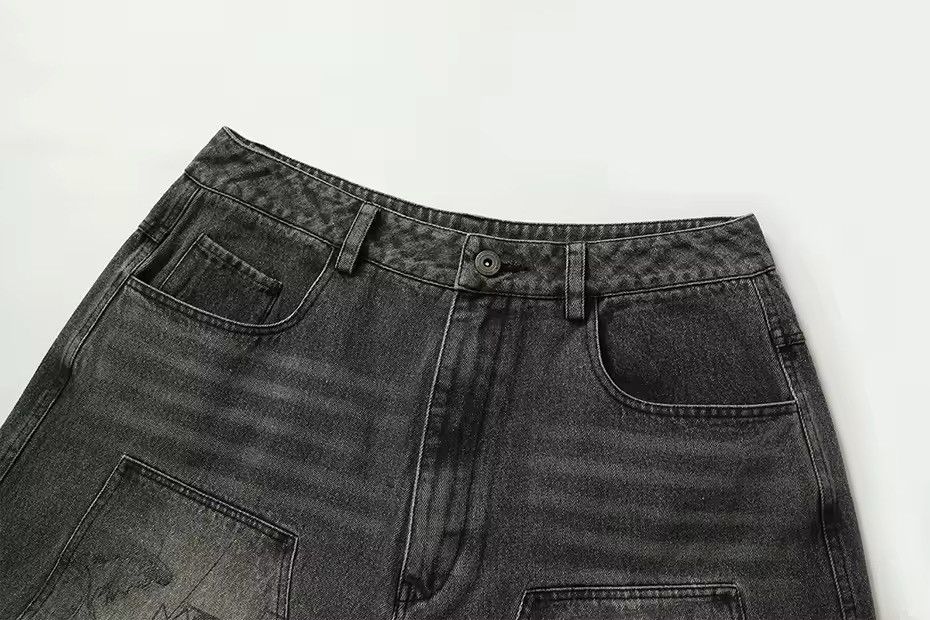 Other Washed Graphic Anime Distressed Baggy Shorts Size US 34 / EU 50 - 7 Thumbnail