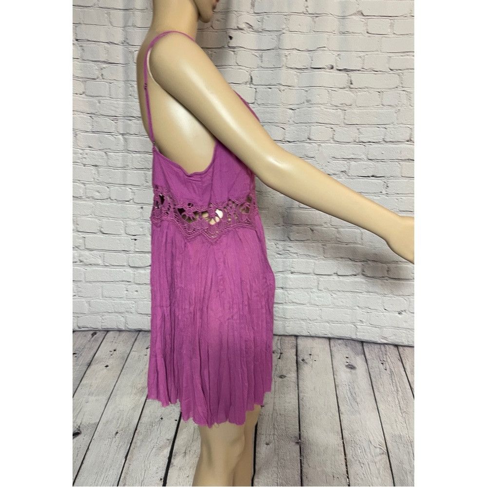 Free People NWT New Free People Ilektra Slip Cotton Mulberry Dress Size Size S / US 4 / IT 40 - 4 Thumbnail