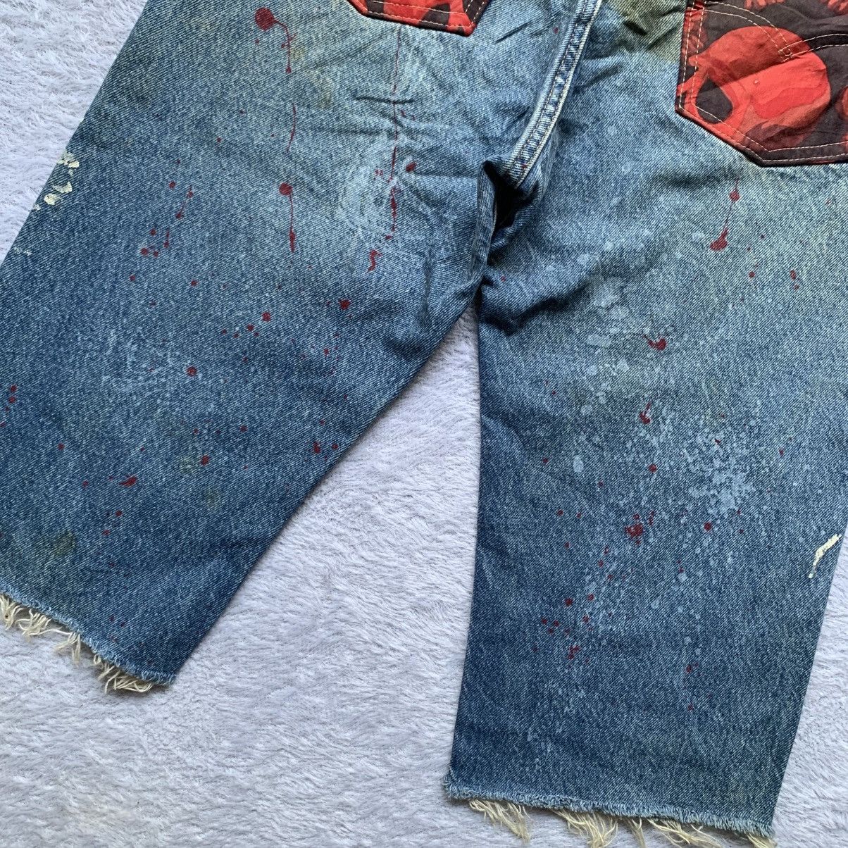 Levi's Vintage Clothing vintage 90’s Levi's 505 skull-patterned paint splatter denim Size US 32 / EU 48 - 6 Thumbnail