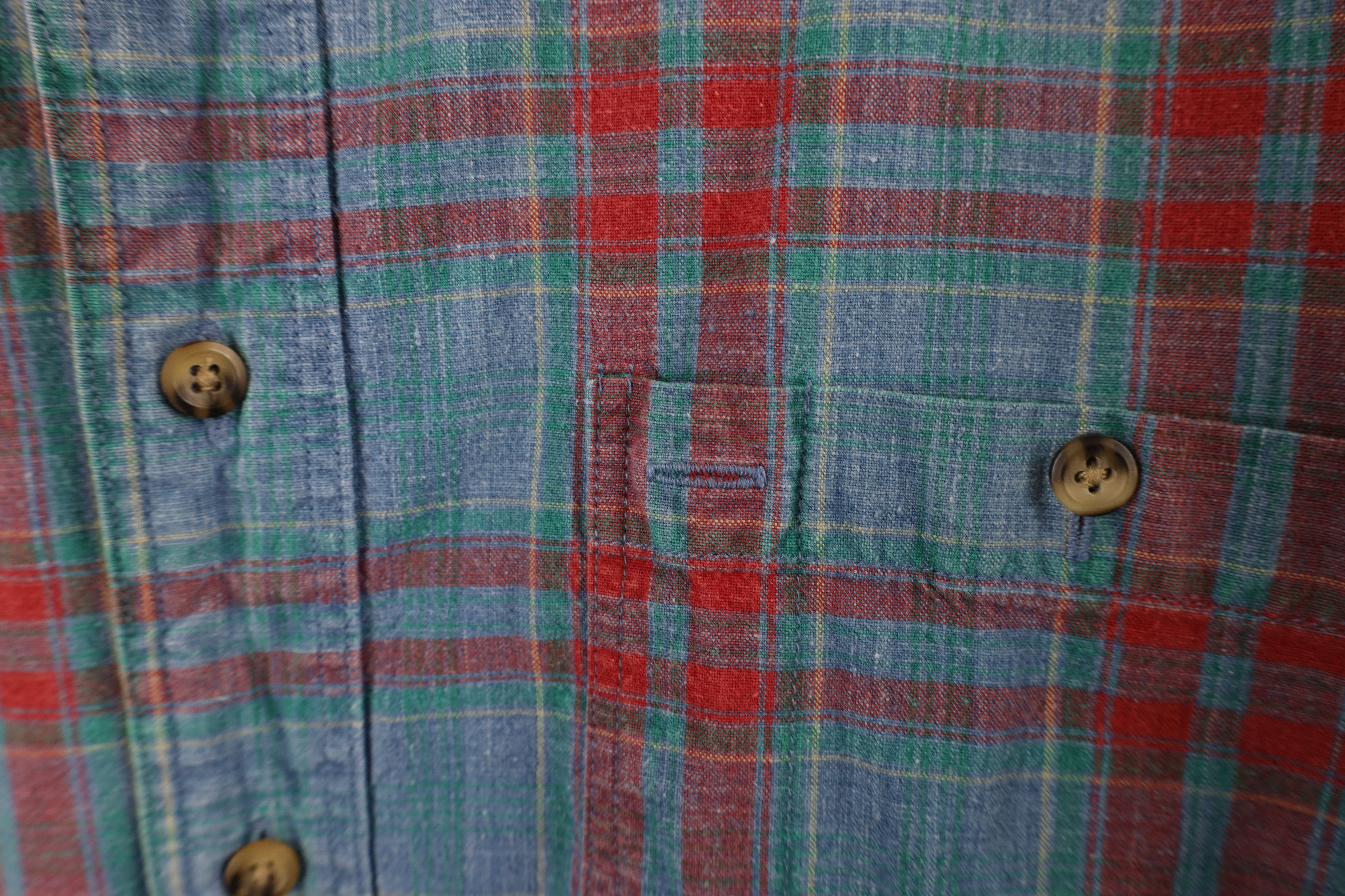 Vintage Vintage 90s Streetwear Pocket Denim Button Down Shirt Cotton Size US XL / EU 56 / 4 - 6 Thumbnail