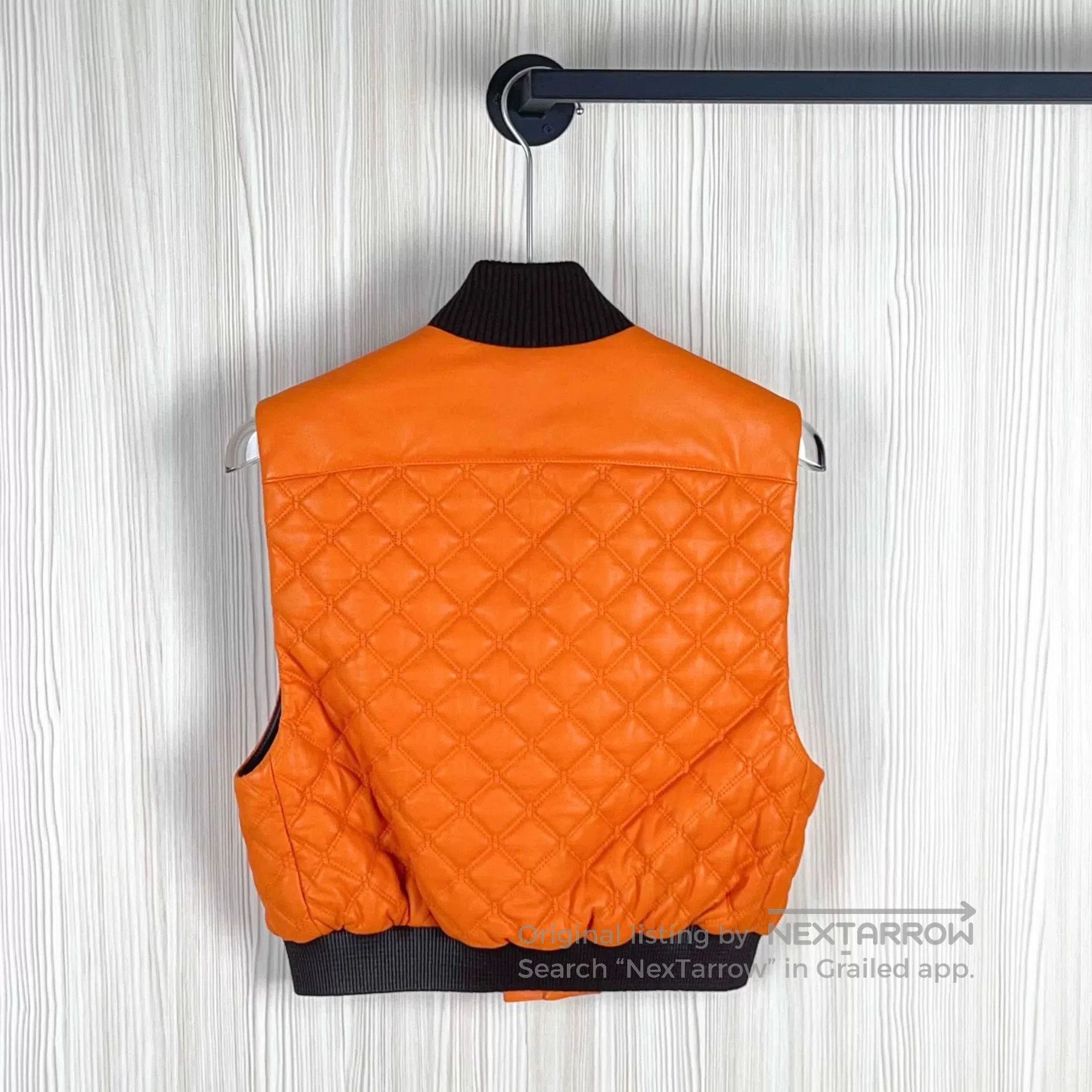 Hermes Hermes Quilted Orange Vest. Size US XS / EU 42 / 0 - 2 Thumbnail