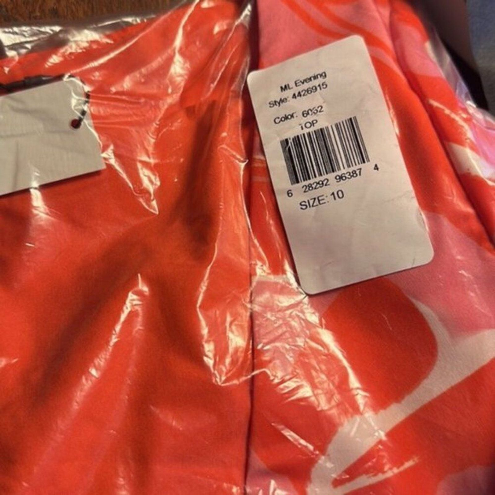 Monique Lhuillier ML Monique Lhuillier Printed Taffeta Crop Top 10 Size L / US 10 / IT 46 - 8 Thumbnail