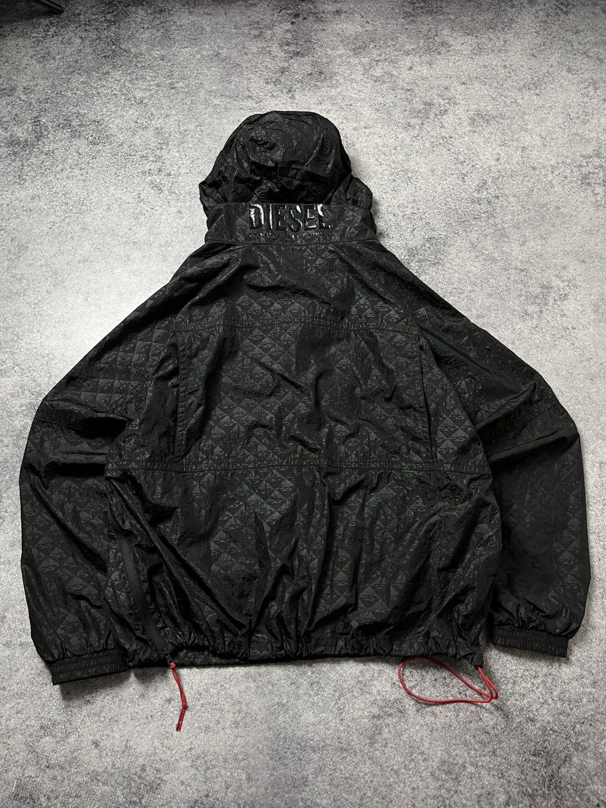 Diesel 🔥RRP $350 DIESEL SPORT 2025 MONOGRAM ANORAK NYLON JACKET Size US M / EU 48-50 / 2 - 9 Thumbnail