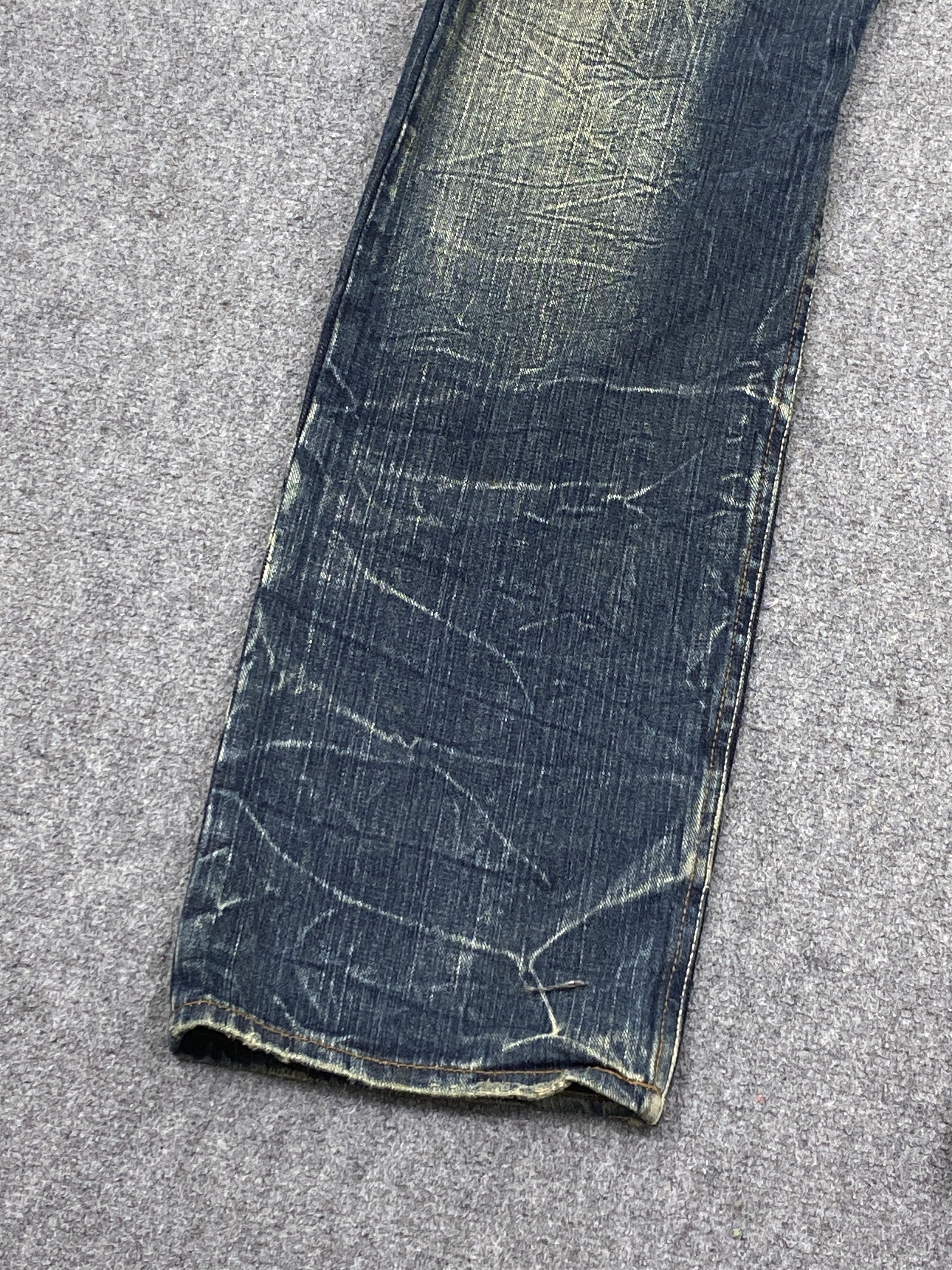 If Six Was Nine Vintage Dominates Handcrafted Double Waist Jeans DP2726 Size US 33 - 15 Thumbnail