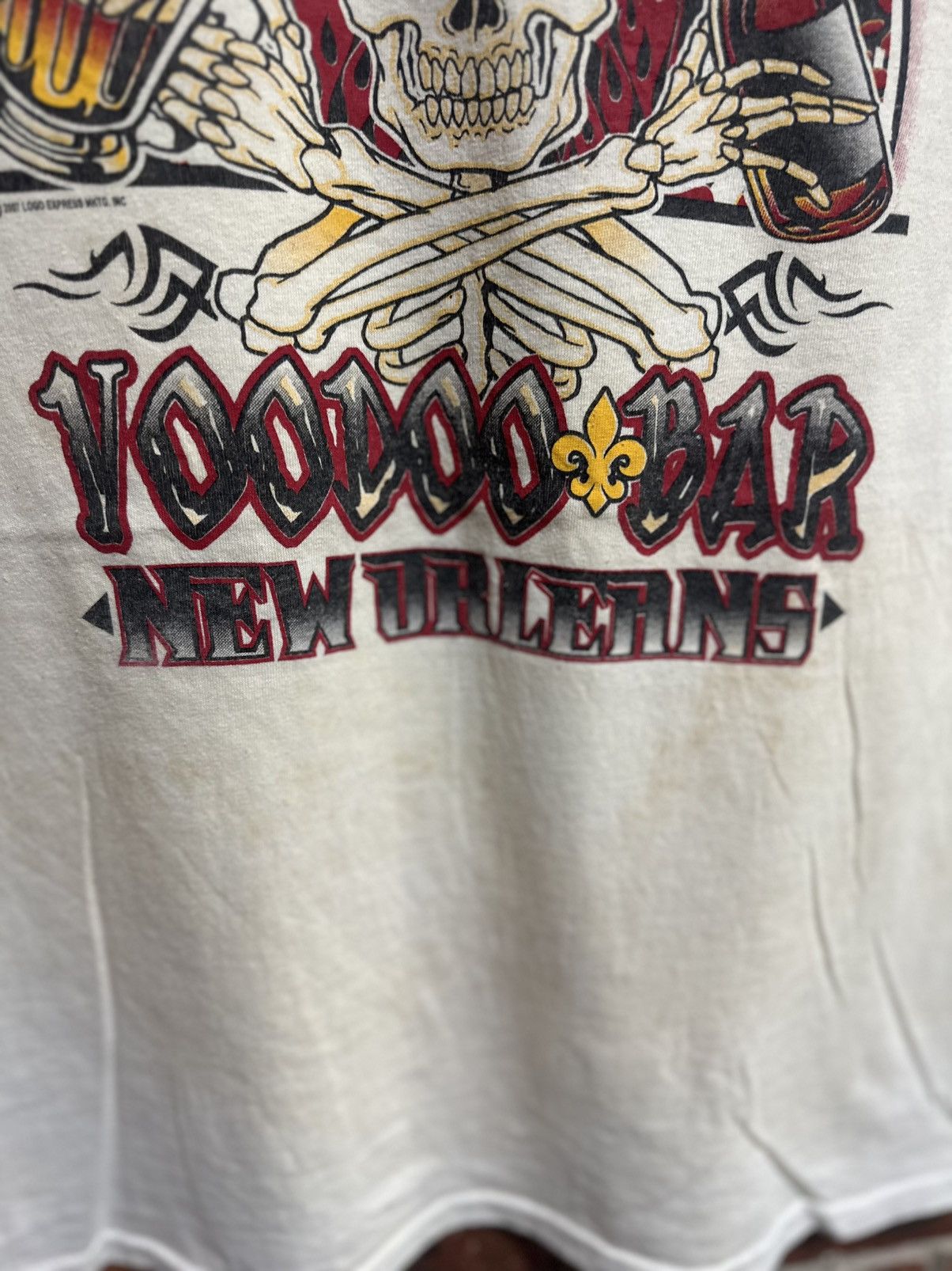 Sears Thrashed Vintage Voodoo Bar New Orleans Faded Tee Size US XL / EU 56 / 4 - 10 Thumbnail