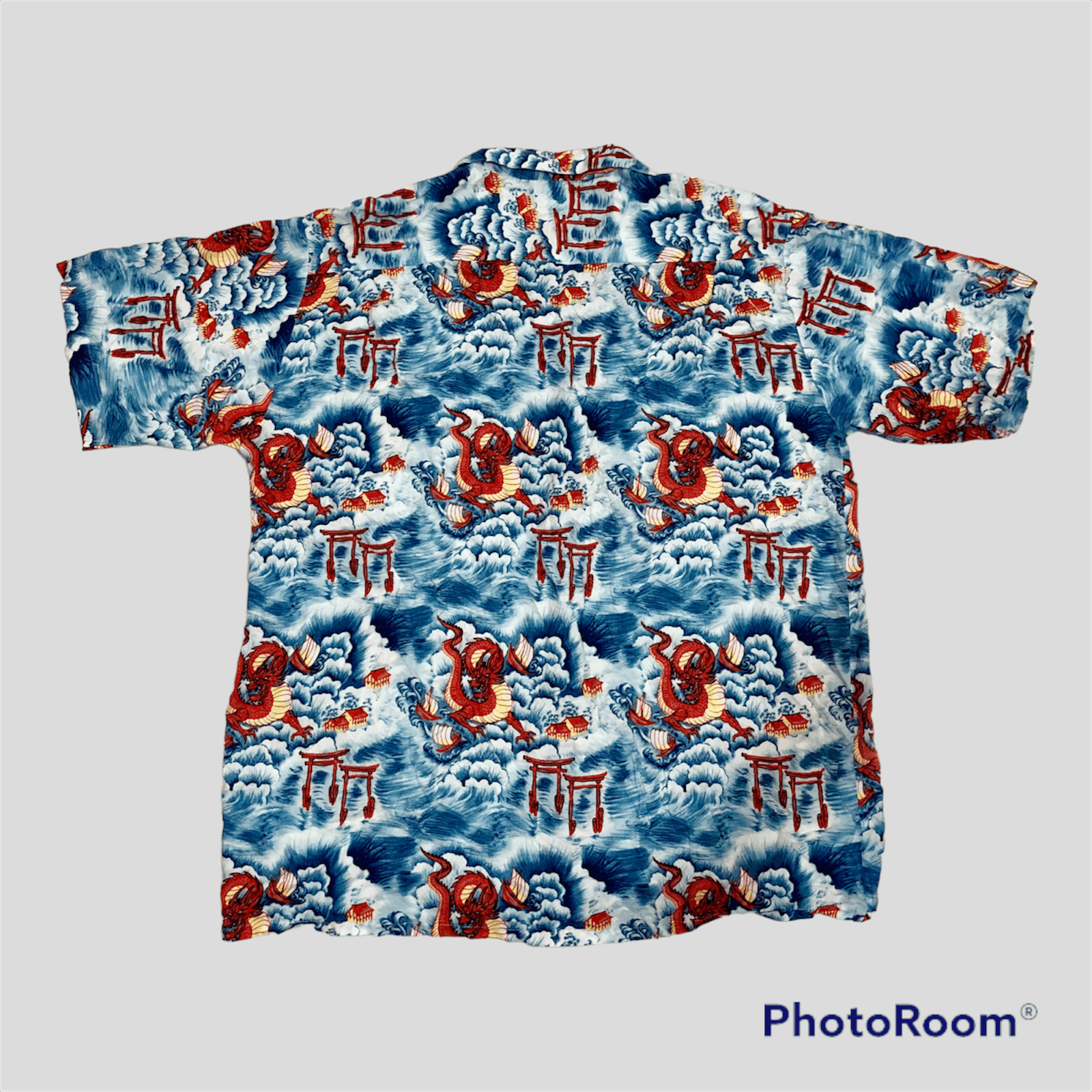Pineapple Connection Pineapple Connection Selvedge Hawaiian Shirt Motif Dragons Size US L / EU 52-54 / 3 - 2 Thumbnail
