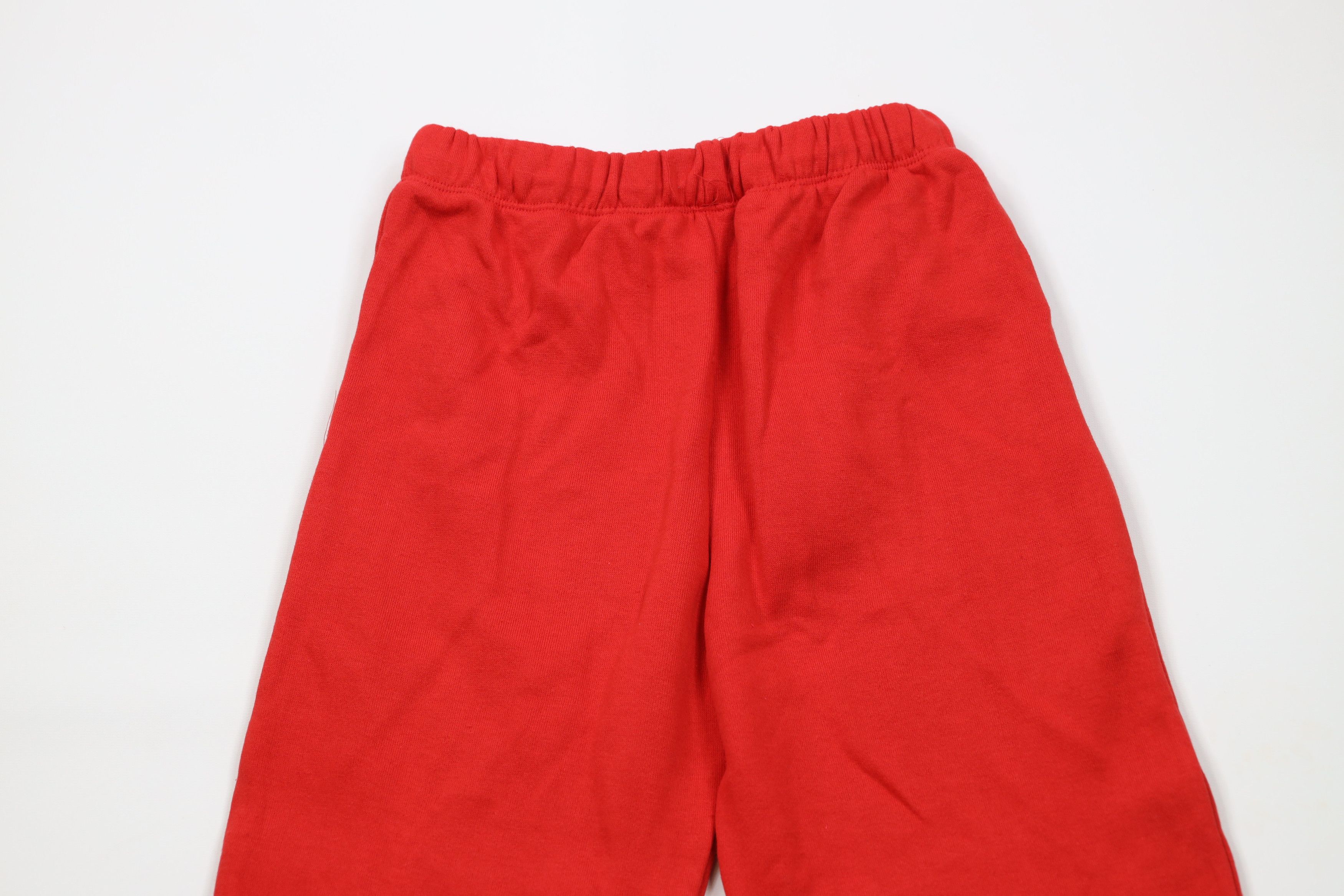 Vintage Deadstock Vintage 90s Streetwear Sweatpants Joggers Red USA Size US 34 / EU 50 - 10 Thumbnail