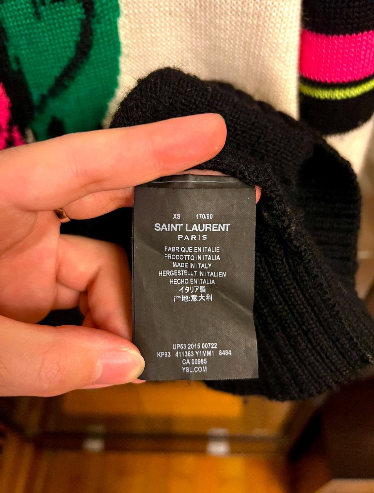 Saint Laurent Paris *RARE* Saint Laurent Paris SS16 T-Rex Knit Sz. XS Size US XS / EU 42 / 0 - 7 Thumbnail