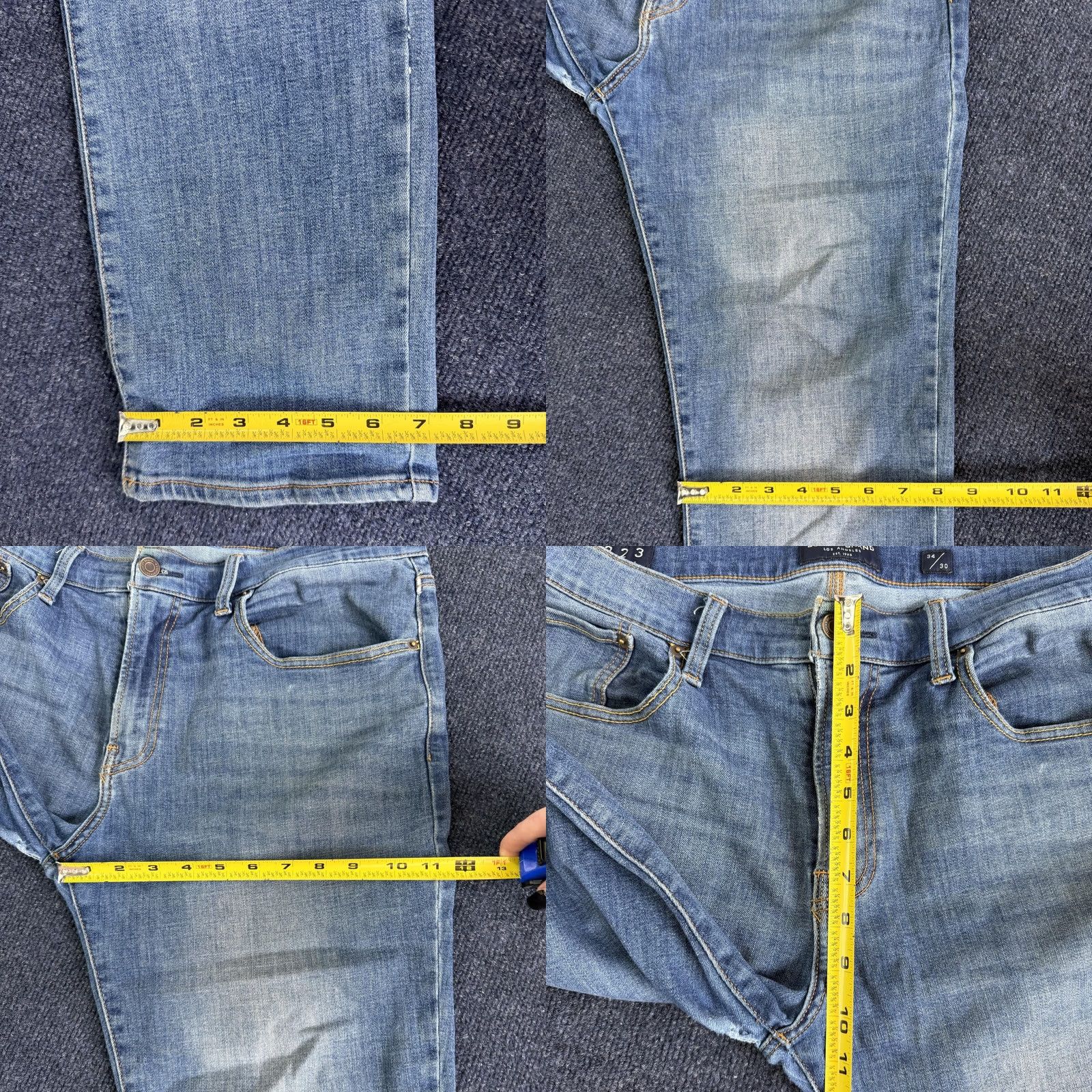 Lucky Brand Lucky Brand 223 Straight Jeans Mens 34x30 Medium Wash Blue Denim For Repair Size US 34 / EU 50 - 9 Thumbnail