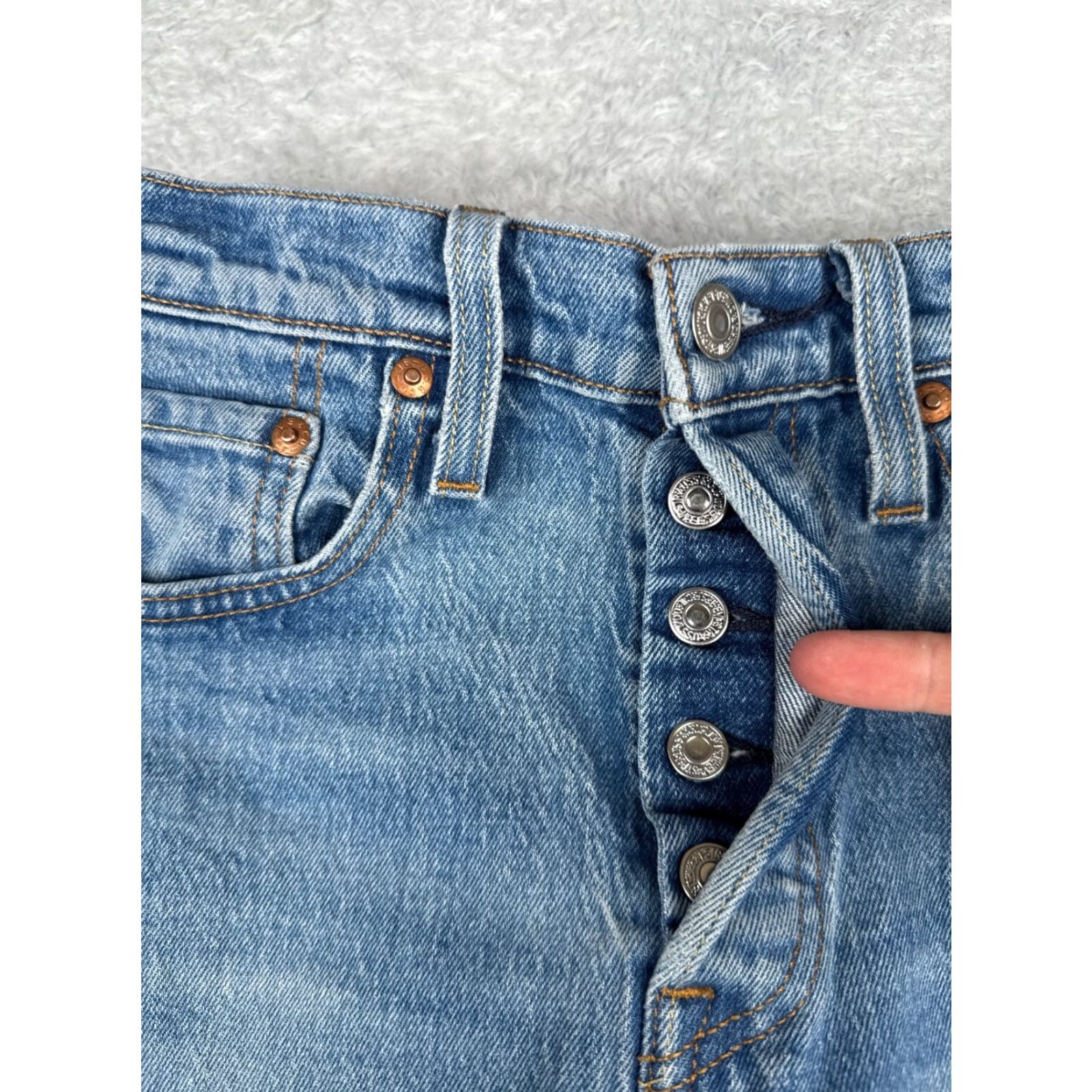 Levi's VINTAGE? No — Levis Jeans 501 XX Slim Denim Blue 27x25 Jeans Size 27" / US 4 / IT 40 - 5 Thumbnail