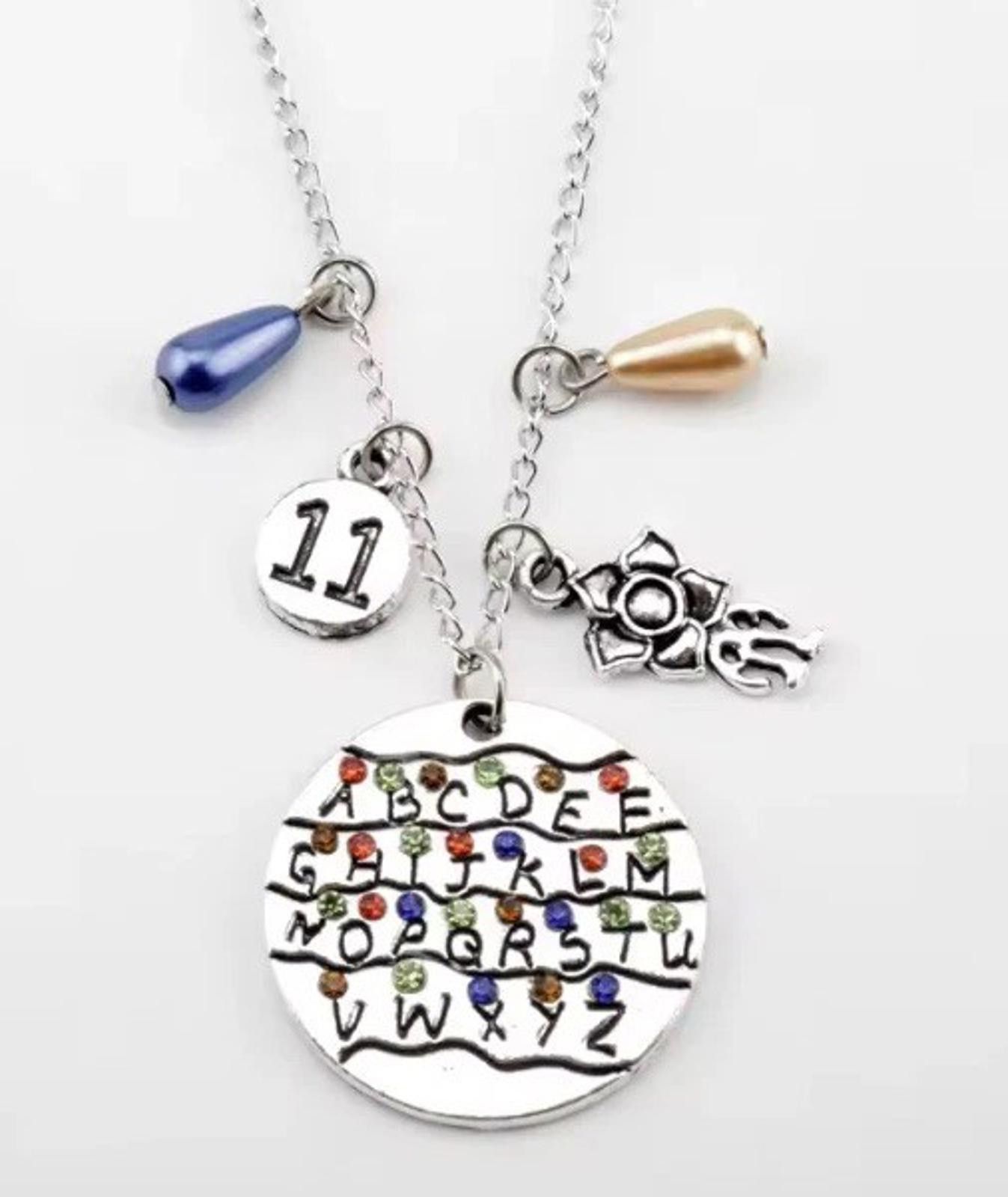 The Unbranded Brand STRANGER THINGS Necklace Pendant Bulb Alphabet Demogorgon Size ONE SIZE - 1 Thumbnail