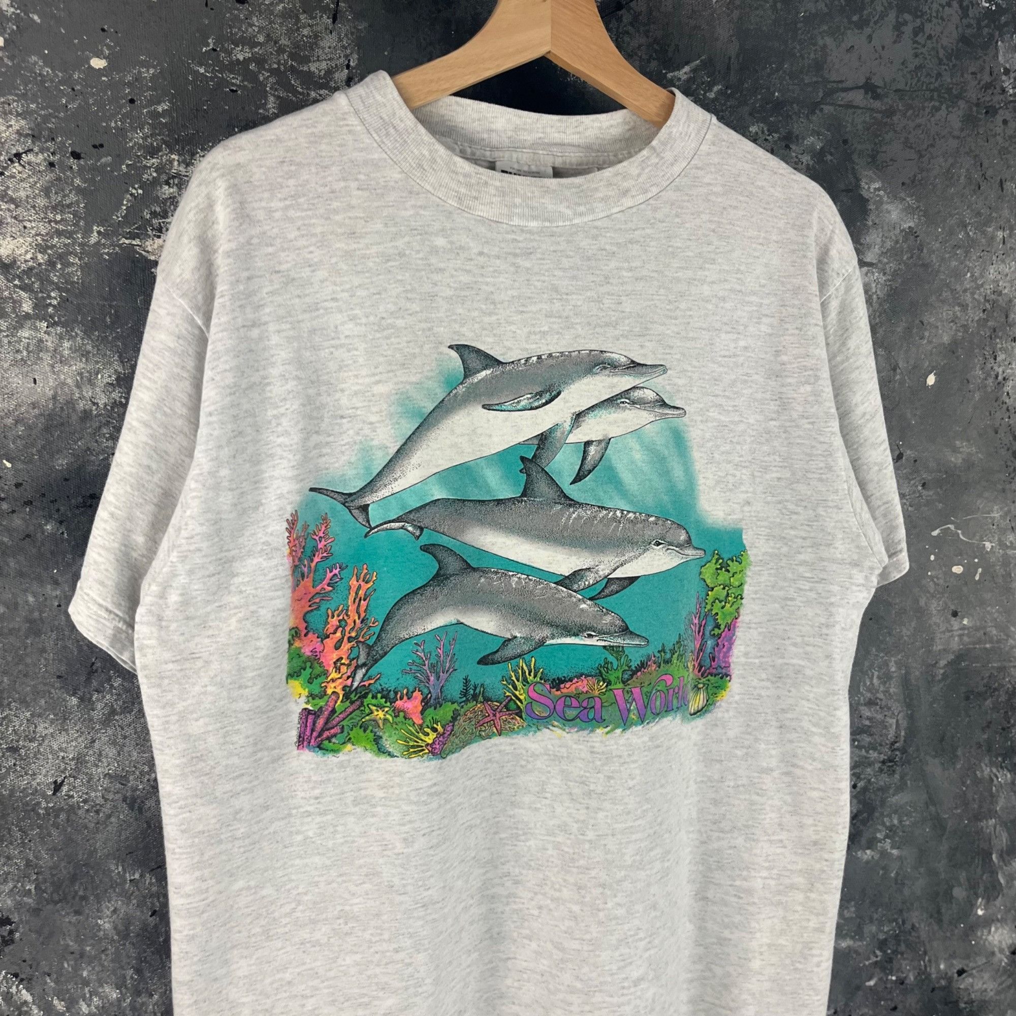 Vintage Vintage 90’s Seaworld nature shirt Size US L / EU 52-54 / 3 - 2 Thumbnail