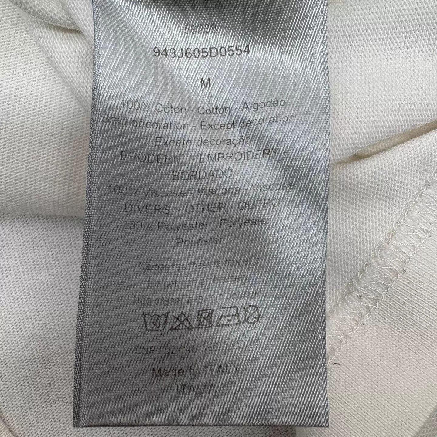 Dior Dior Floral Embroidery Logo Short-Sleeve M 100% Cotton Size US M / EU 48-50 / 2 - 7 Thumbnail
