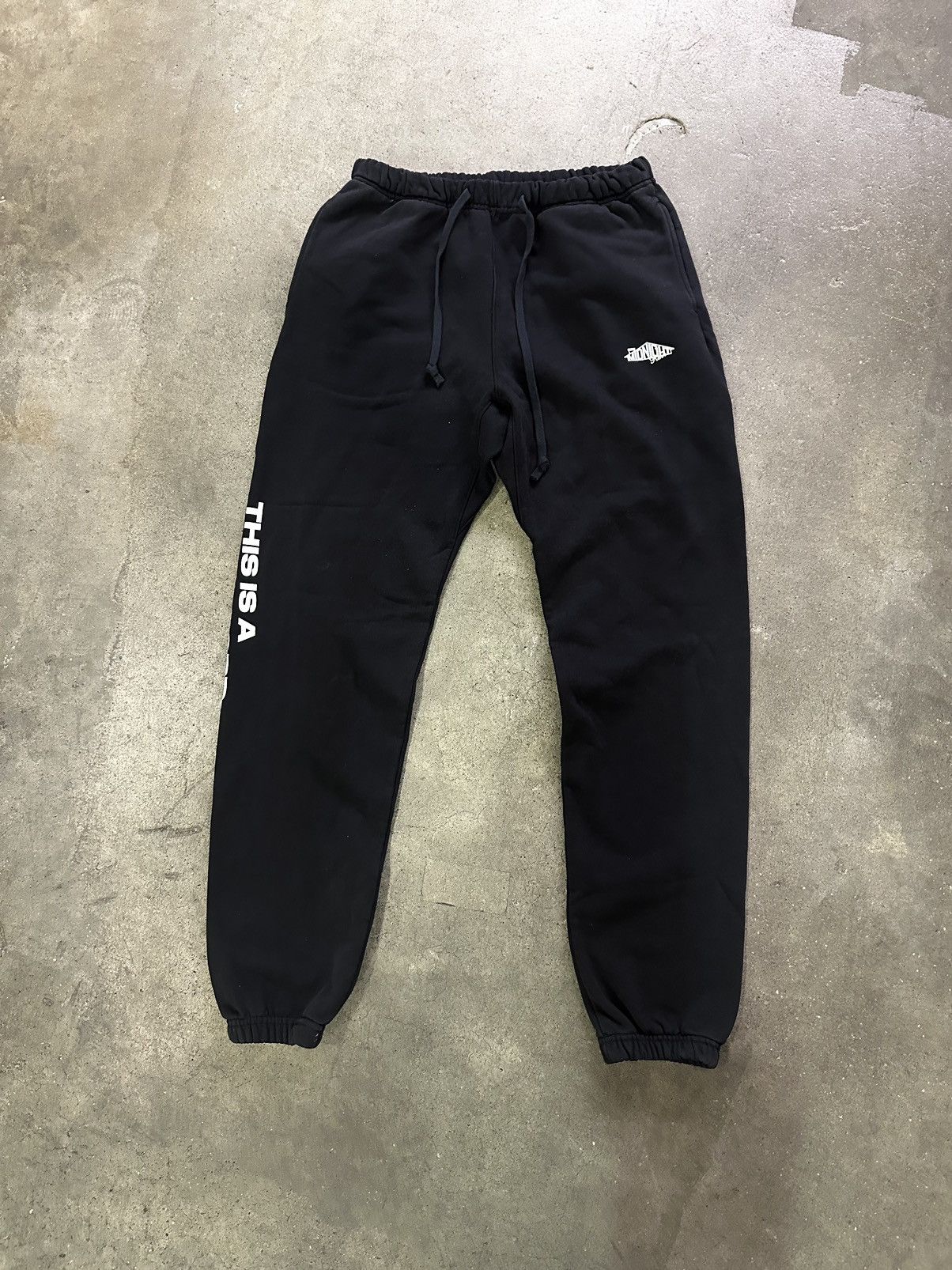 A$AP Rocky × AWGE × Midnight Studios Midnight Studios “This Is A House Record” Sweatpants Size US 32 / EU 48 - 1 Thumbnail