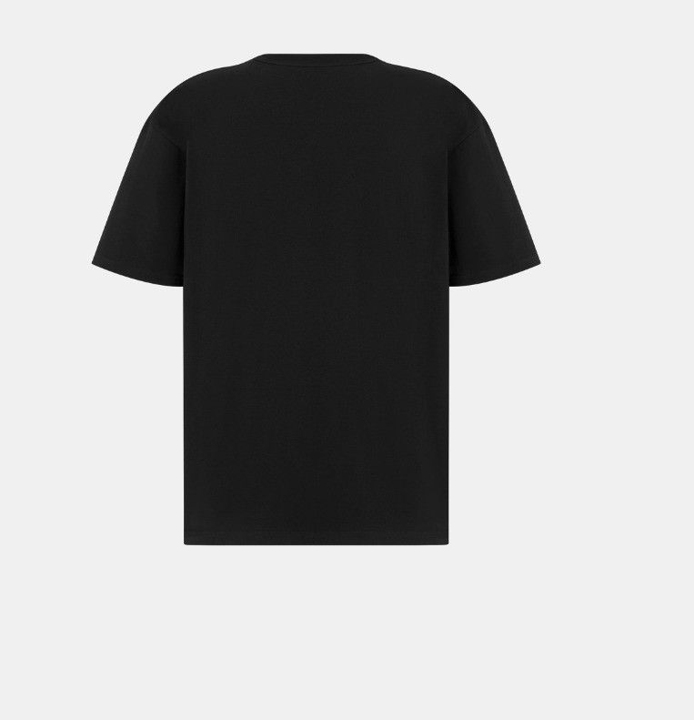 Dior o1w1db11024 Relaxed-Fit T-Shirt in Black Size US M / EU 48-50 / 2 - 2 Thumbnail