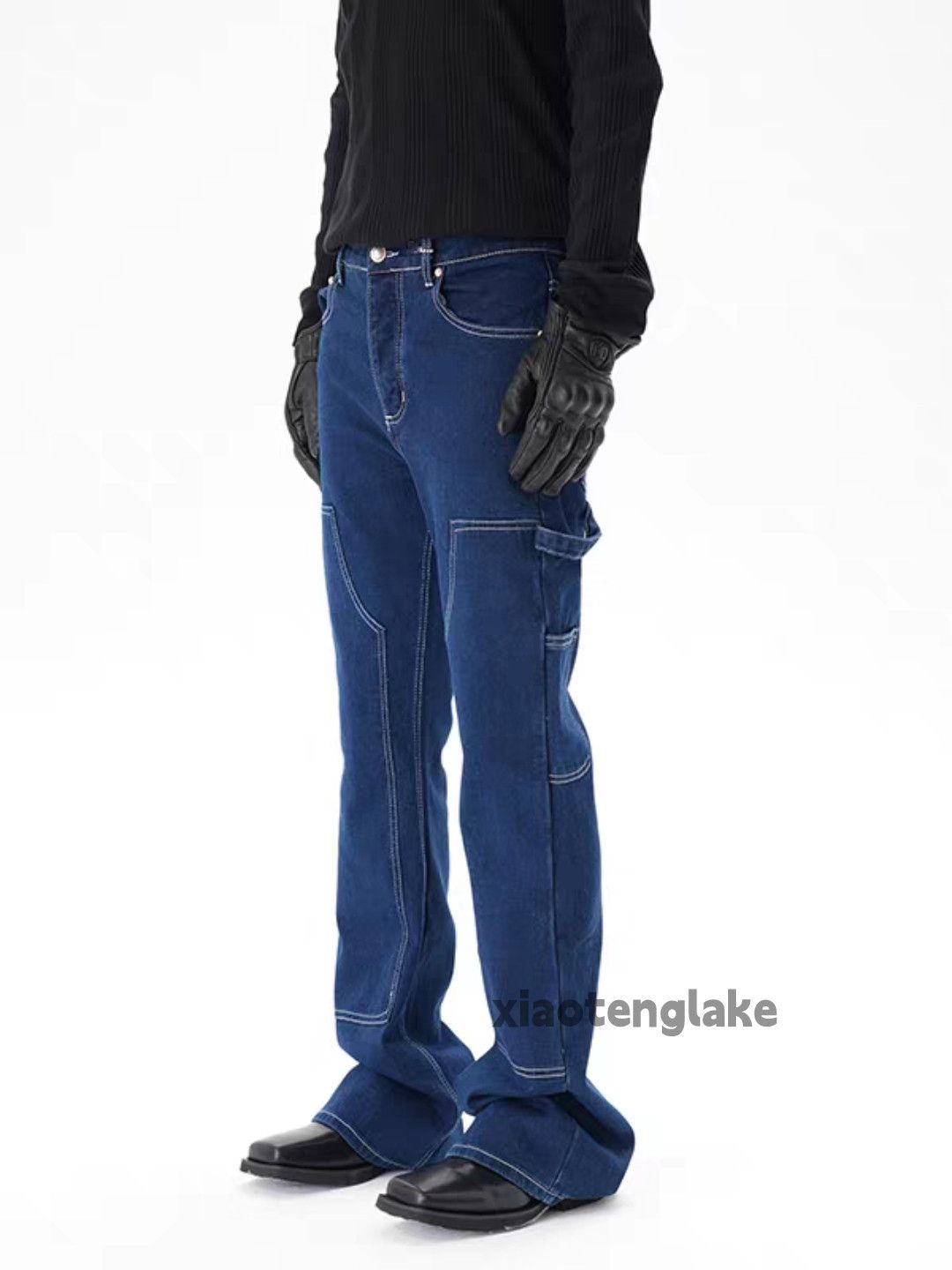 Jean zx Balenciaga alyx style punk grunge bootcut cargo jeans Size US 32 / EU 48 - 2 Thumbnail