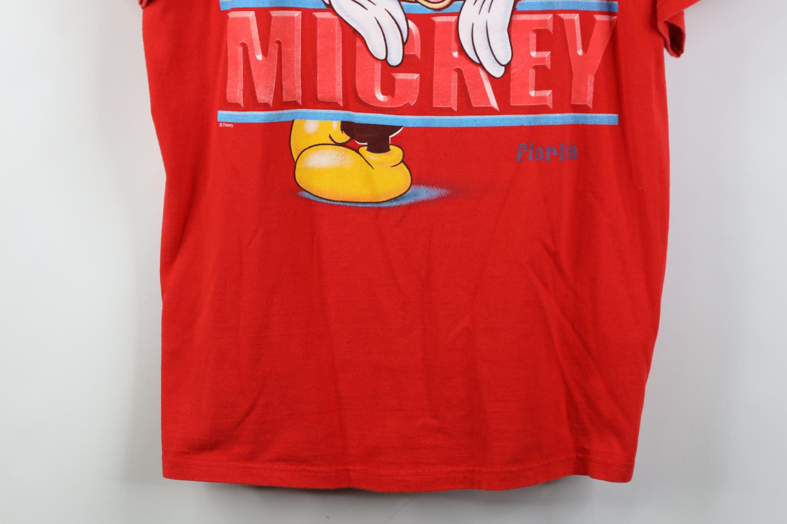 Disney Vintage 90s Disney Spell Mickey Mouse Florida T-Shirt Red Size US M / EU 48-50 / 2 - 3 Thumbnail