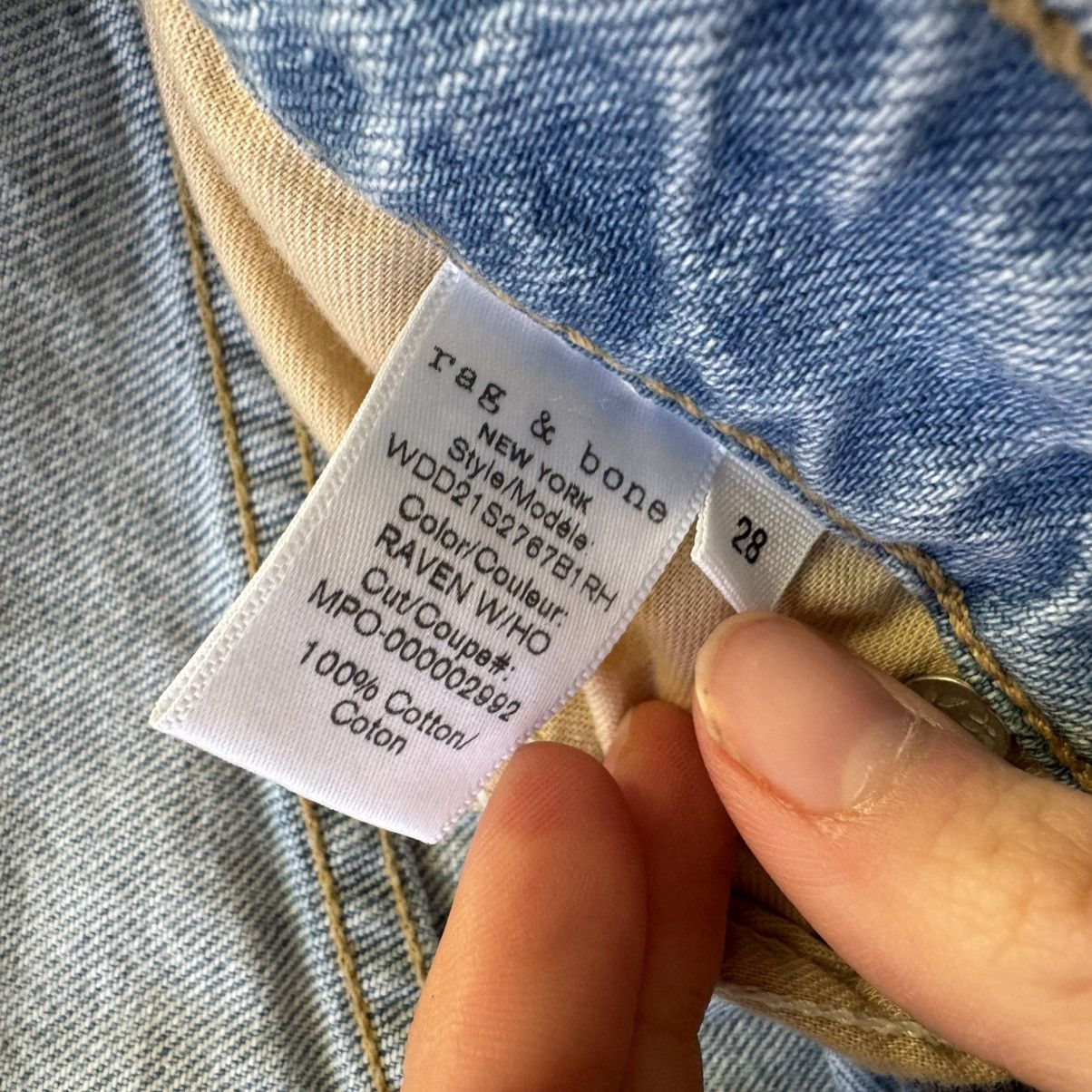 Rag & Bone Rag & Bone Maya High-Rise Slim Fit Destroyed Jeans Size 28" / US 6 / IT 42 - 4 Thumbnail
