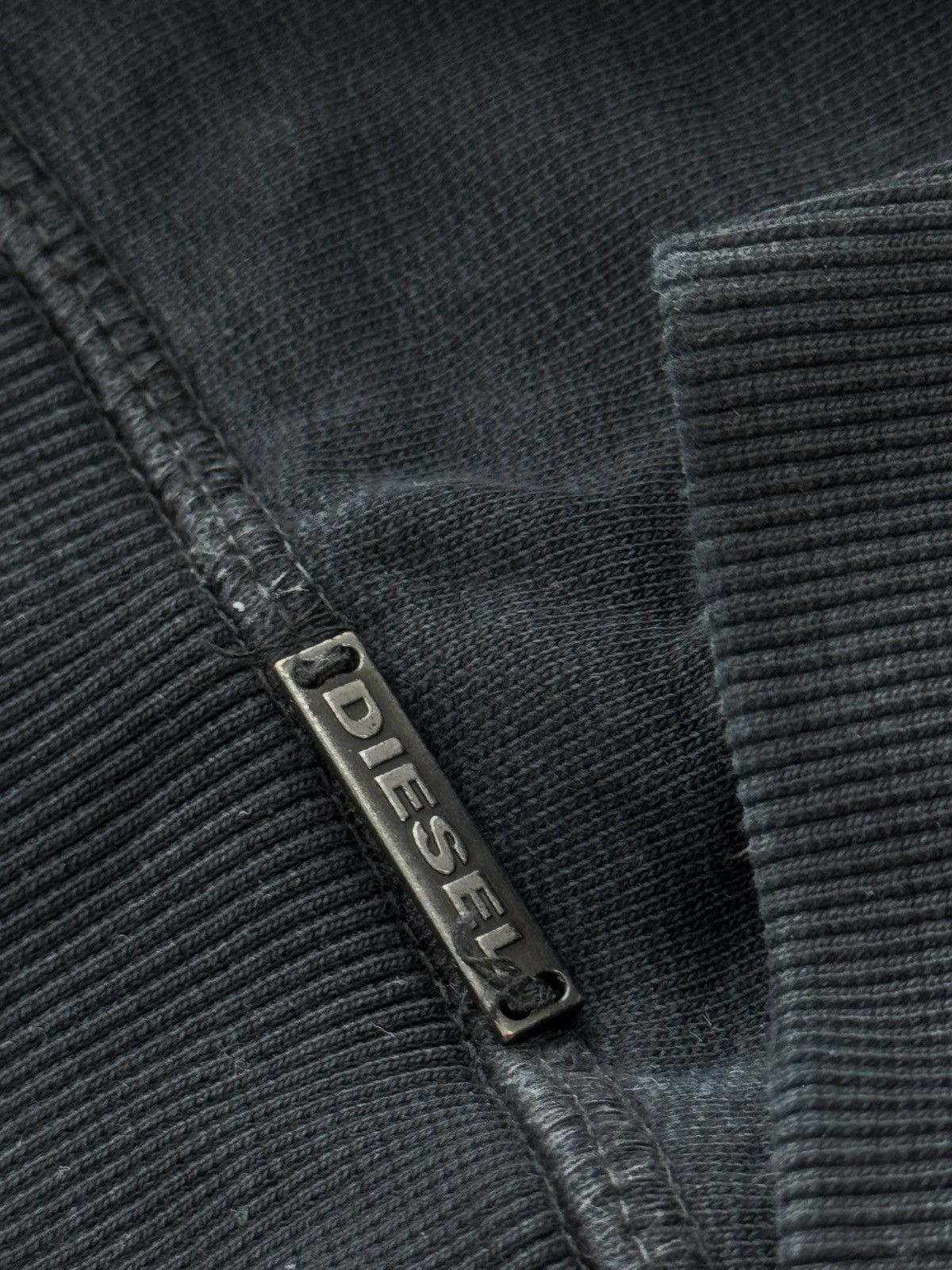 Diesel Y2K Diesel Crazy Leather Patchwork Punk Grunge Sweatshirt Size US M / EU 48-50 / 2 - 7 Thumbnail