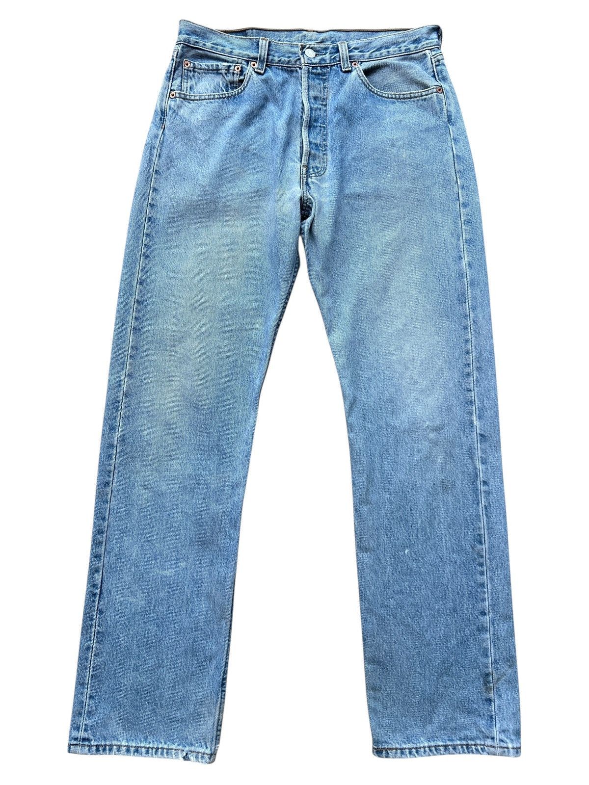 Levi's Vintage 90s Levi’s 501 Stonewash Denim Jeans 32x31 Size US 32 / EU 48 - 2 Thumbnail