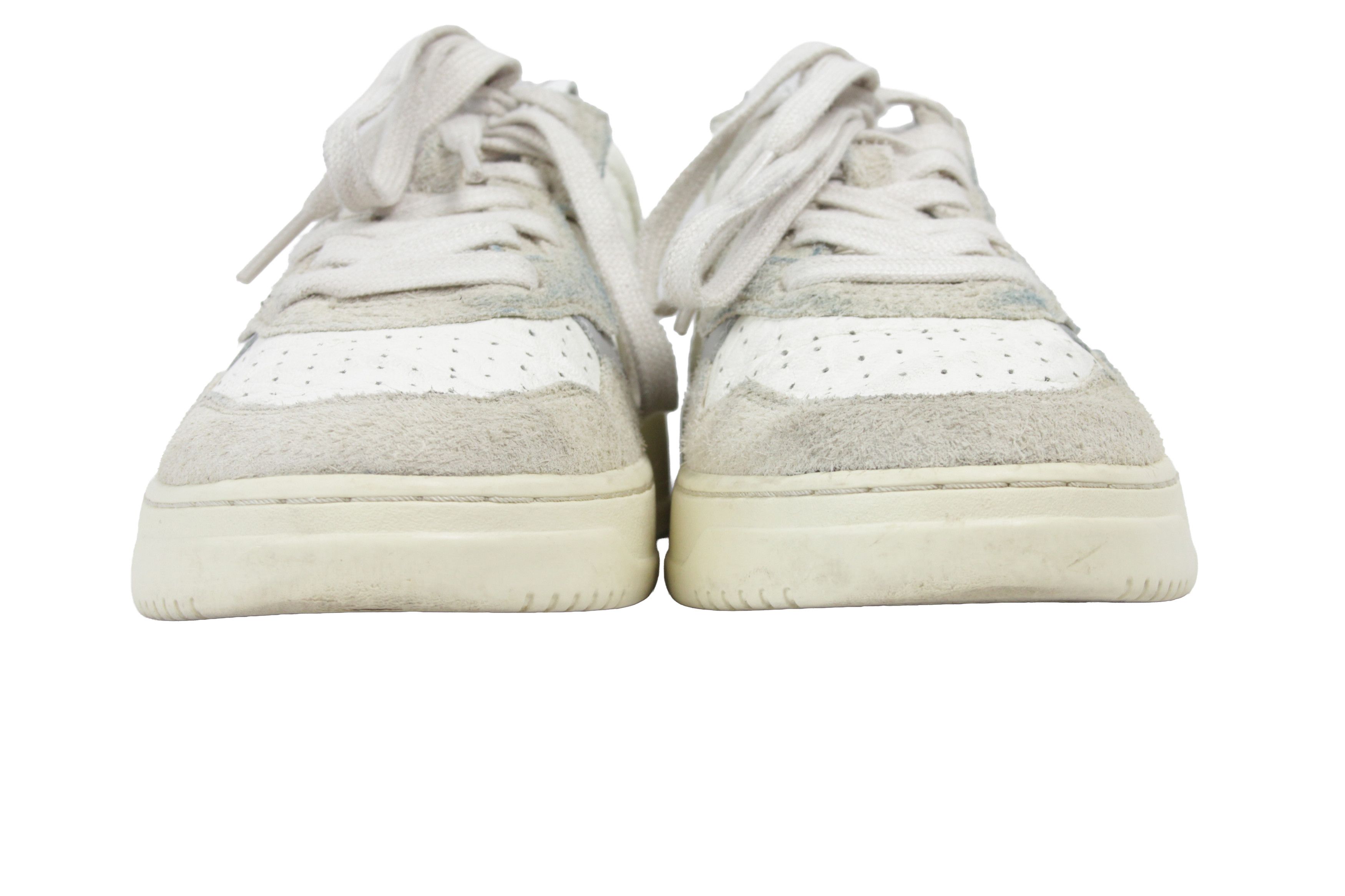 AUTRY Medalist Low "Distressed" Leather Sneakers Size US 8 / EU 41 - 4 Thumbnail