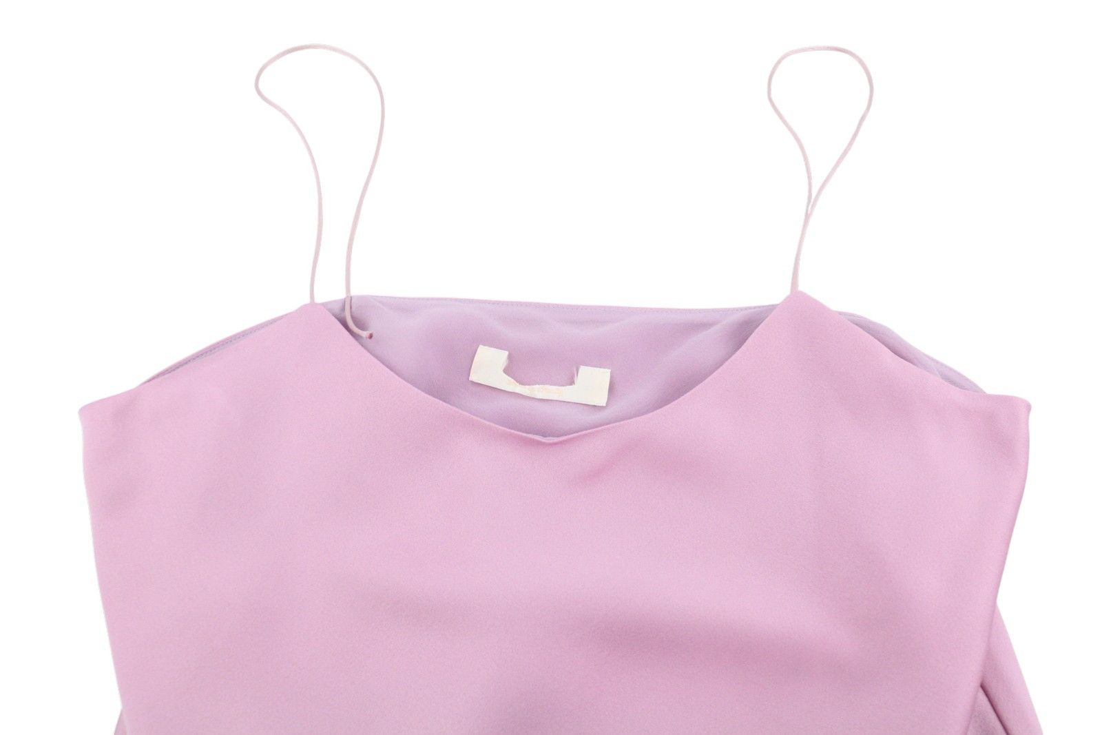 Max Mara EU42 Pink Spaghetti Strap Shiny Blouse 88802 Size XL / US 12-14 / IT 48-50 - 5 Thumbnail