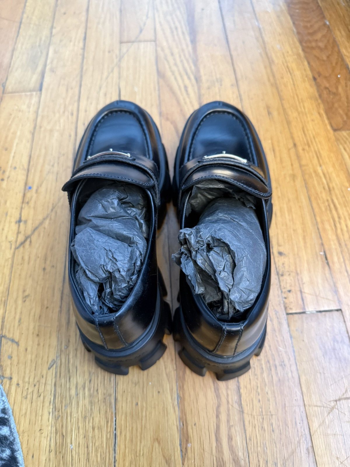 Prada Prada Monolith Platform Loafers Size US 10.5 / IT 40.5 - 3 Thumbnail
