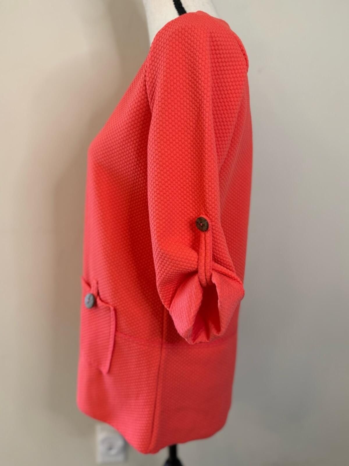 Other Kaktus boho dark orange tunic top front pocket SZ SM Size S / US 4 / IT 40 - 3 Thumbnail