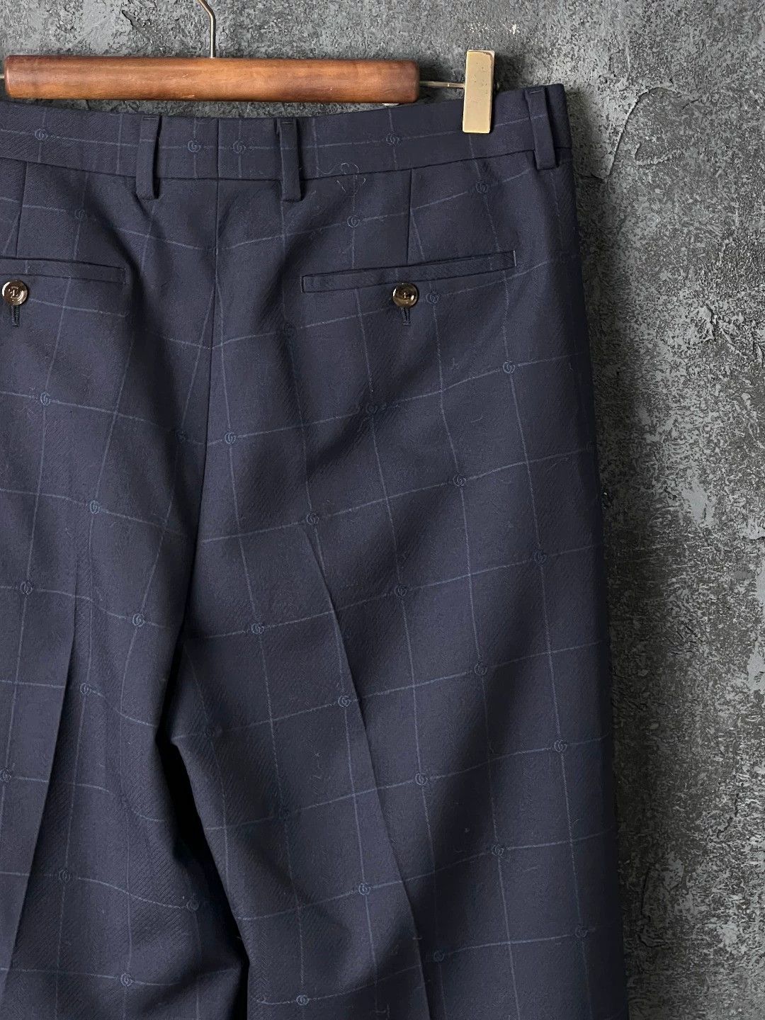 Gucci Gucci Navy Wool Trousers IT 46-52 Size 46S - 6 Thumbnail