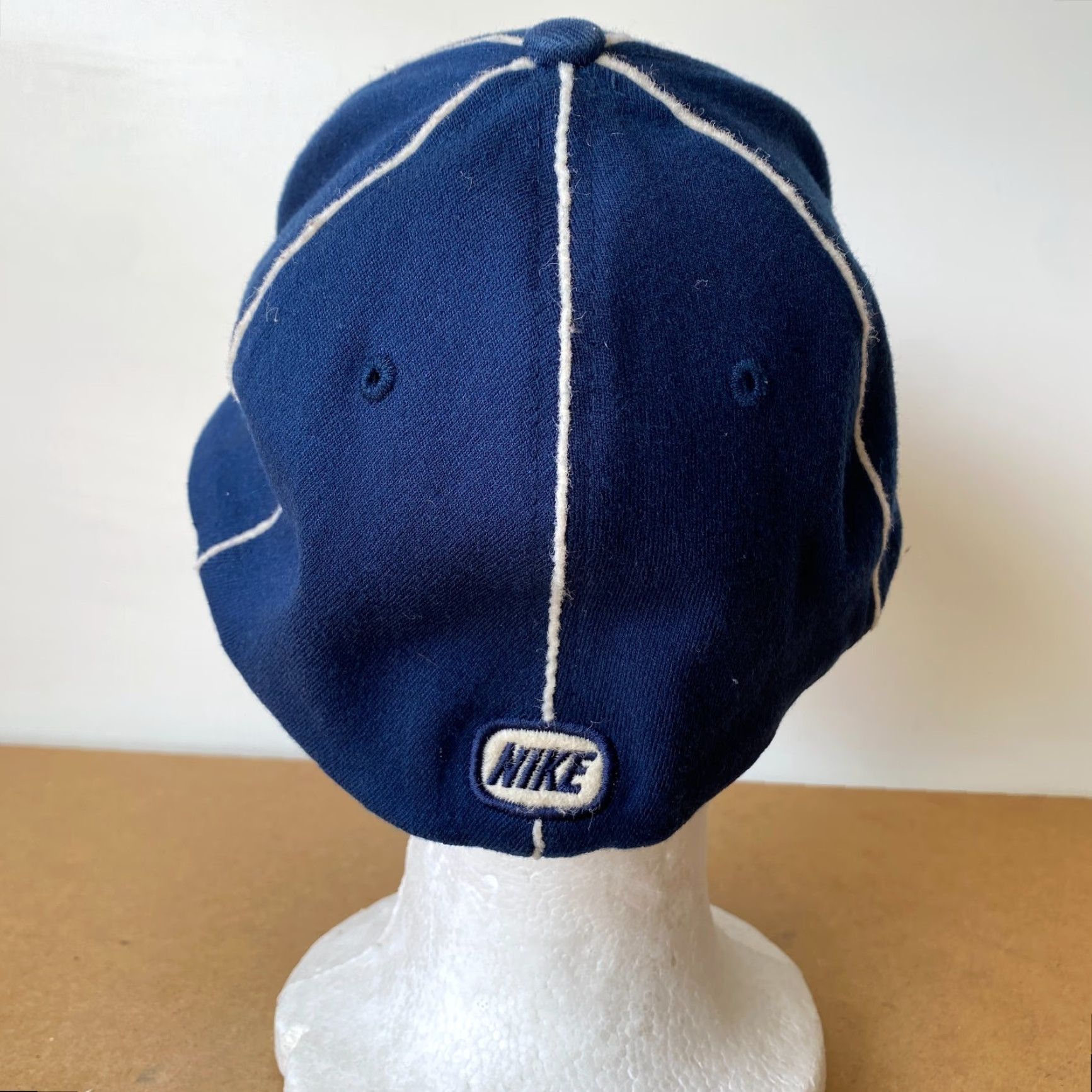 Nike VINTAGE Nike Baseball Cap Hat One Size Blue 90s y2k USA Nike Unisex Adults Felt LightWeight Casual Mens Womens Boys Girls Size ONE SIZE - 4 Thumbnail