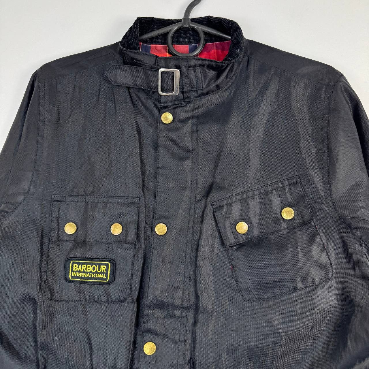 Barbour Barbour International Wax Jacket Black Boys Size XXL 14-15Y Size US XXS / EU 40 - 2 Thumbnail