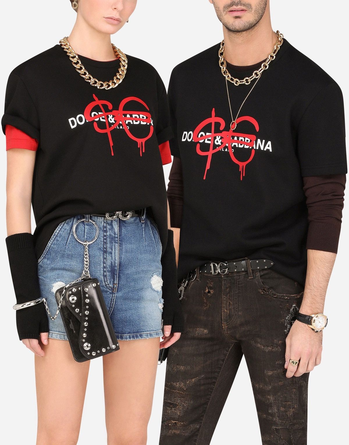 Dolce & Gabbana 🇮🇹 Sfera Ebbasta Dolce & Gabbana Milano T-Shirt Made in Italy Size US M / EU 48-50 / 2 - 5 Thumbnail