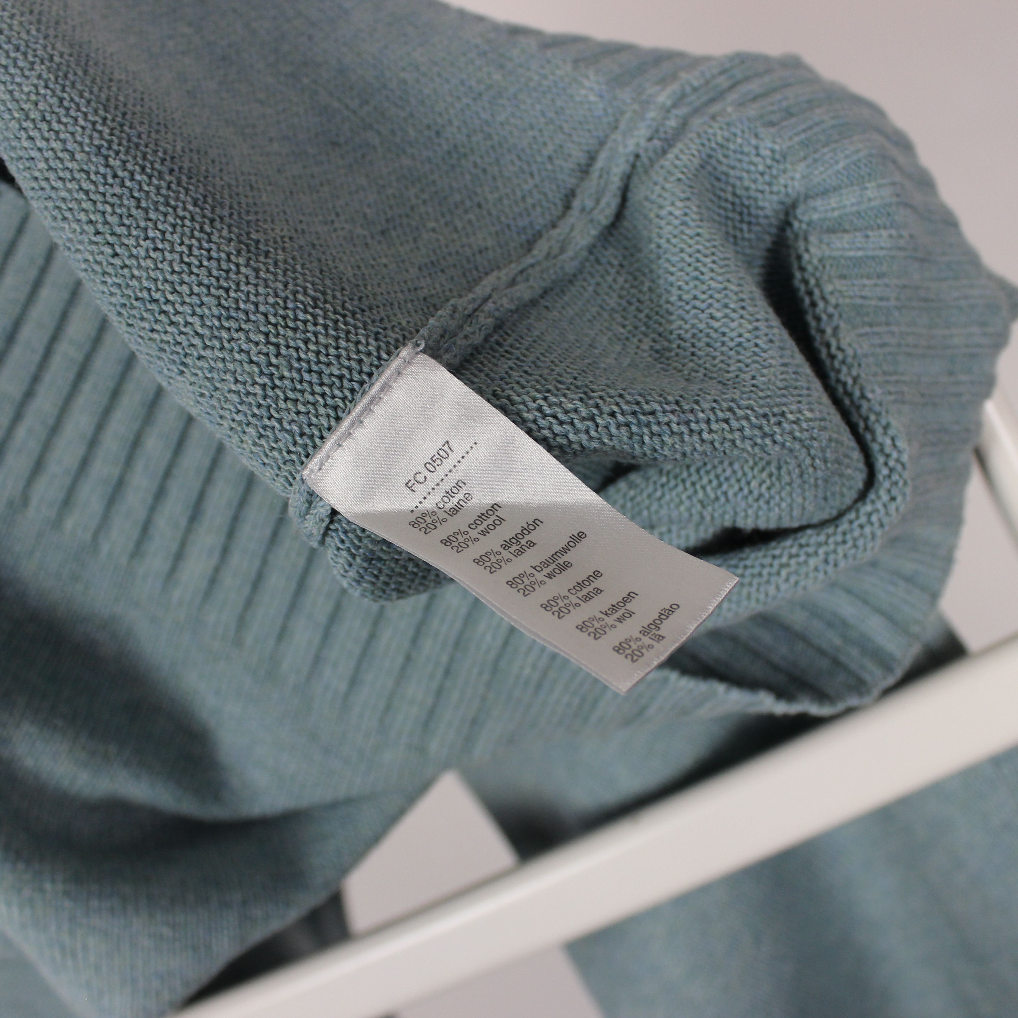 Lacoste Lacoste sweater men cotton wool blue green L 4 Size US L / EU 52-54 / 3 - 8 Thumbnail