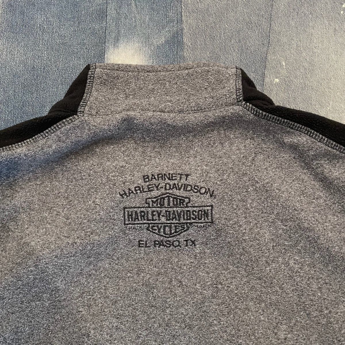Harley Davidson × Vintage CRAZY Baggy Essential Harley Davidson Boxy Zip-Up Fleece Size US XXL / EU 58 / 5 - 4 Thumbnail