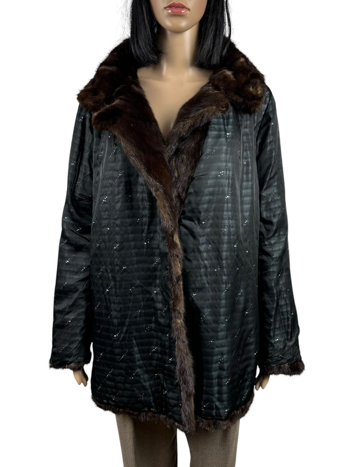 Handmade Real Genuine Mink Fur Coat Jacket Size Large Size L / US 10 / IT 46 - 12 Thumbnail