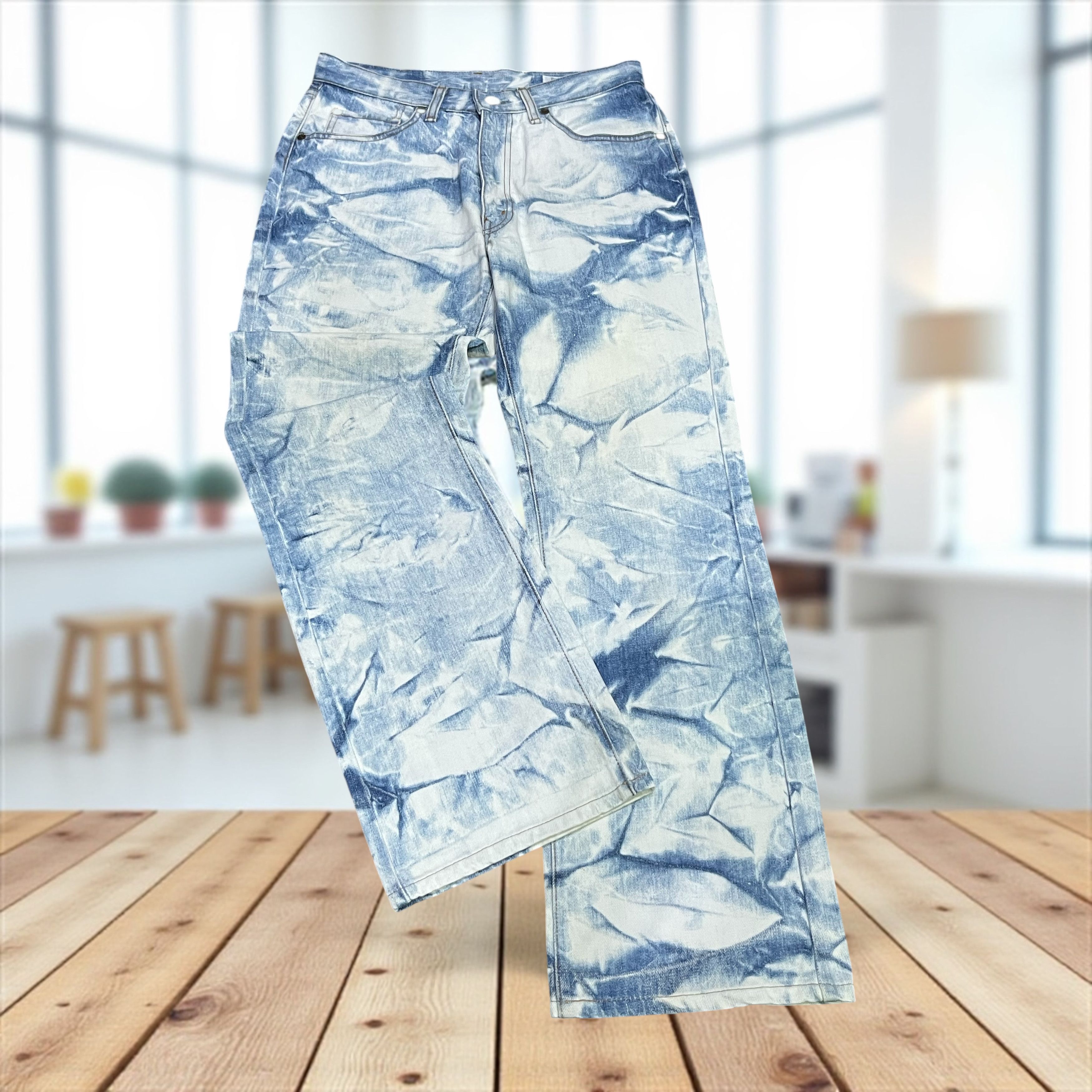 Big John ULTRA RARE🔥90’s BIG JOHN BIG-WASHING Acid Wash Flare Denim Size 29" - 1 Thumbnail