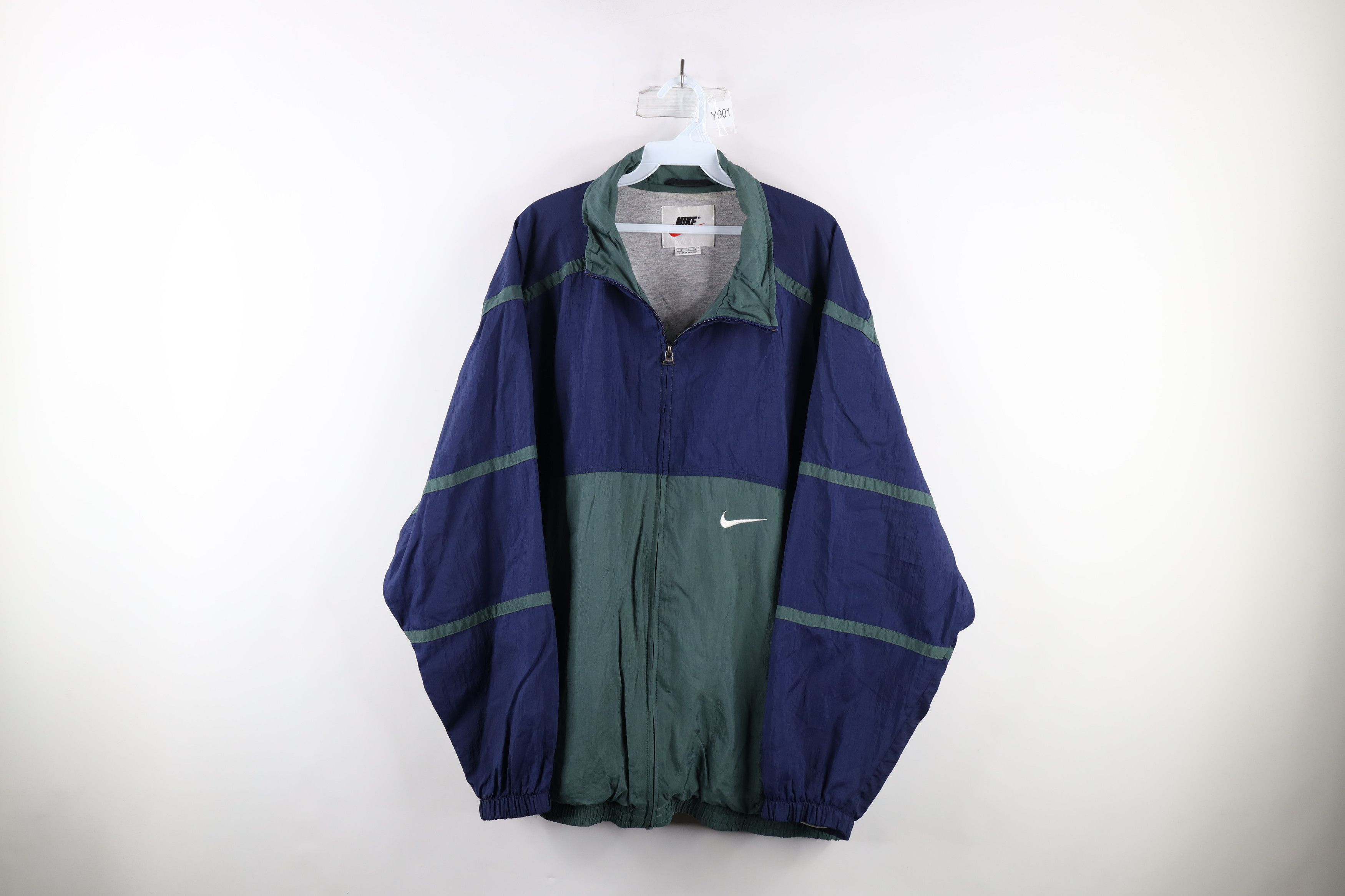 image of 90's Nike Scott Mini Swoosh Lined Windbreaker Jacket, Men's (Size XL)