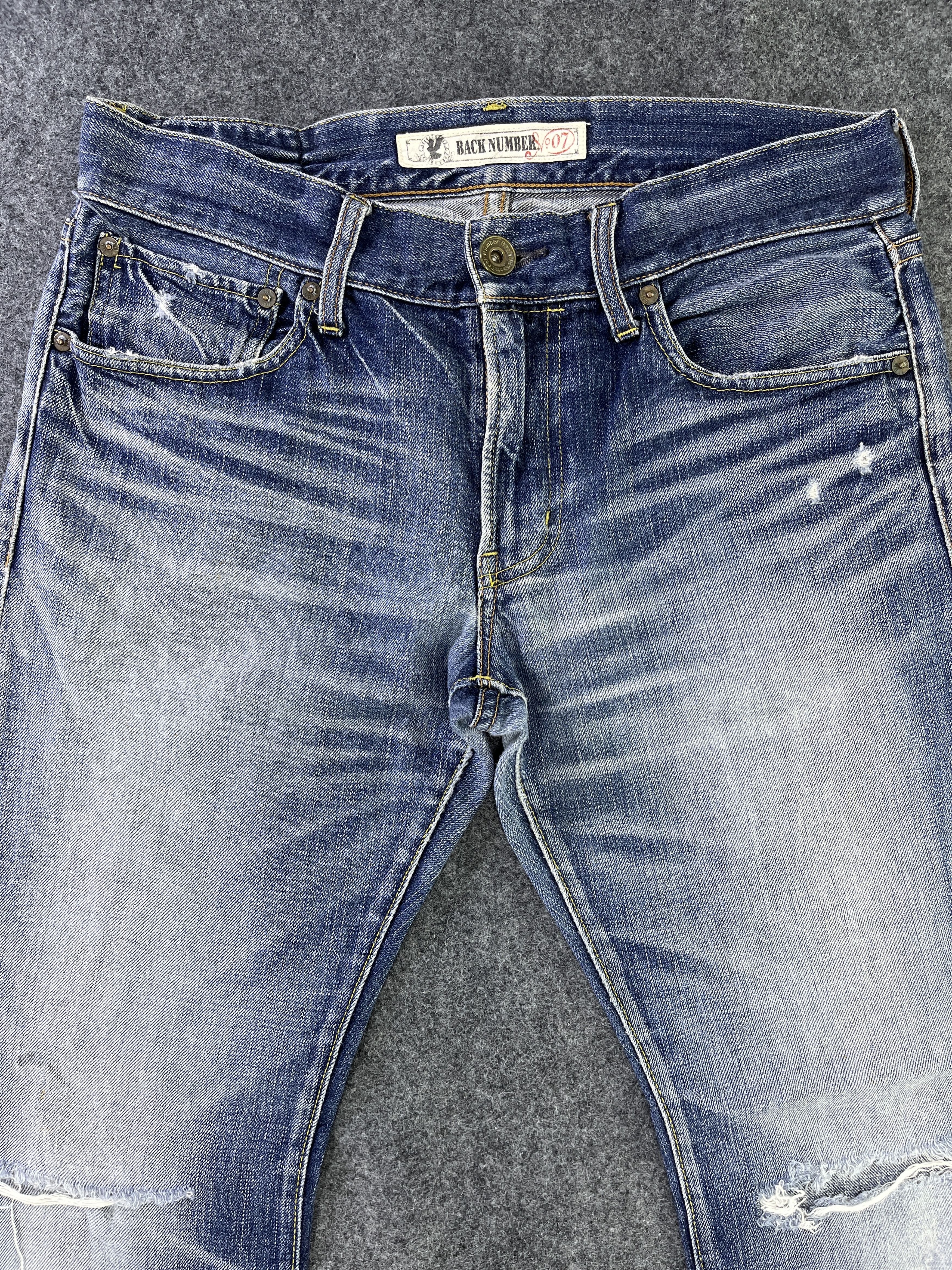 Vintage Vintage Back Number Jeans Distressed Denim - J936 Size US 32 / EU 48 - 3 Thumbnail
